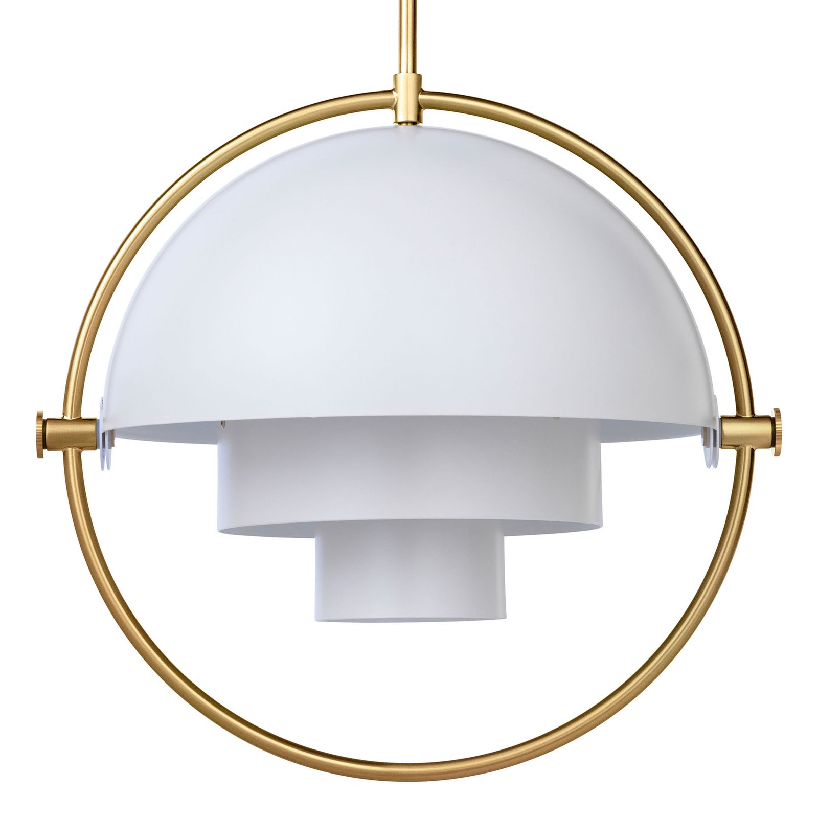 Multi-Lite Pendelleuchte Ø36 Messing/Weiß - GUBI