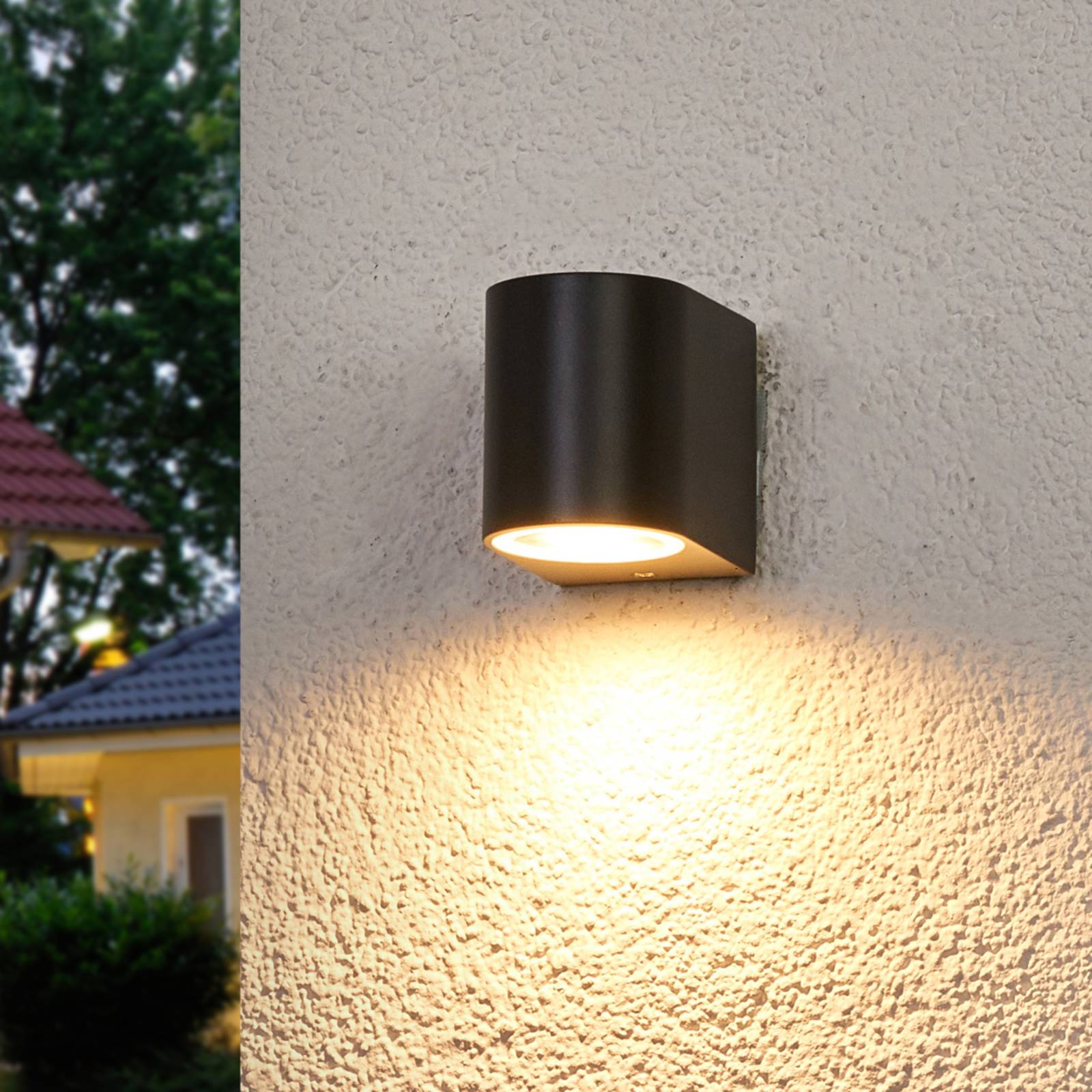 Lindby Outdoor Wall Light - Modern - Silver
