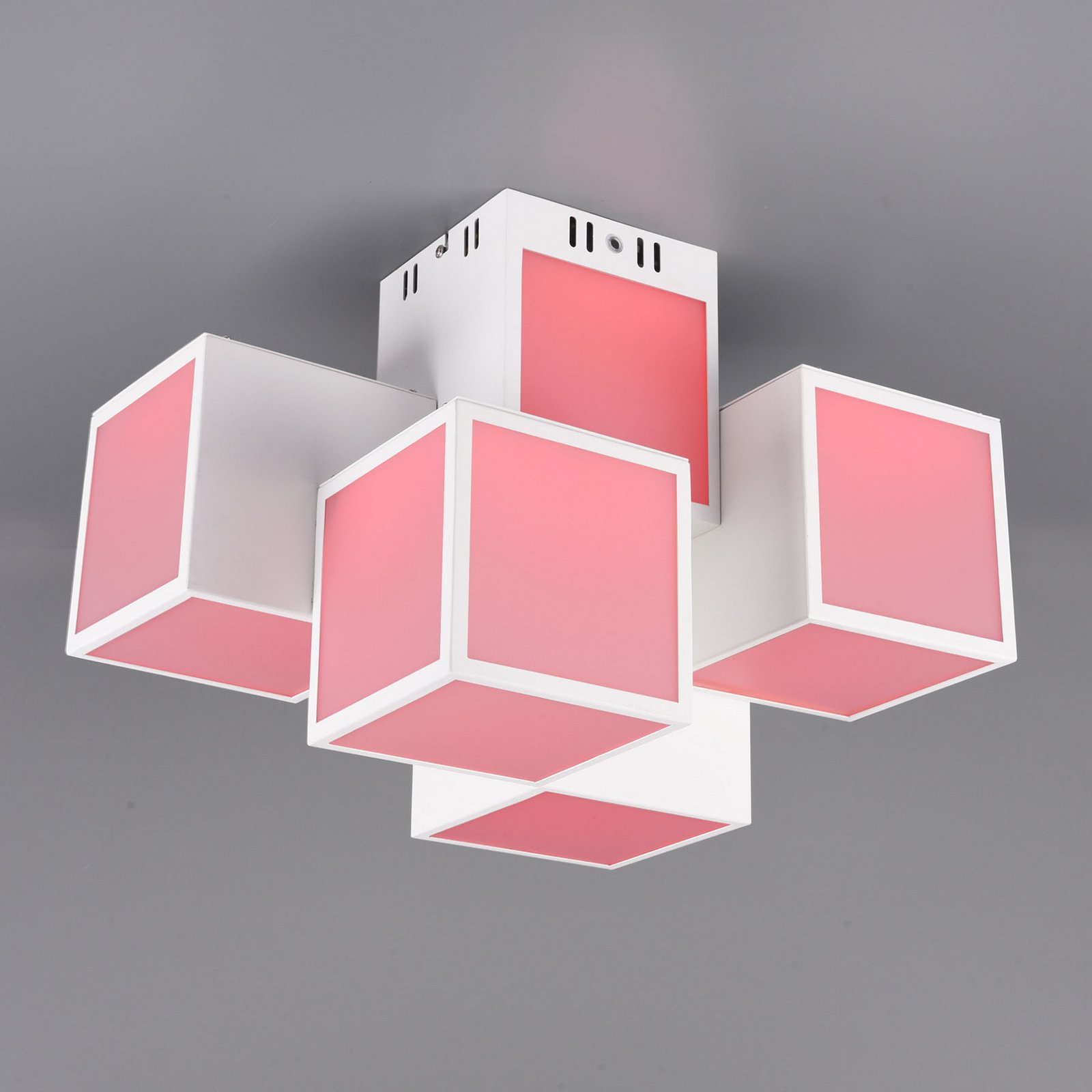 Trio Lighting WiZ Oscar LED ceiling lamp 45 x 30 cm, white, for Living / Dining Room, metal, 35 W, energy efficiency: A+, L: 45 cm, W: 30 cm, H: 32.5 cm