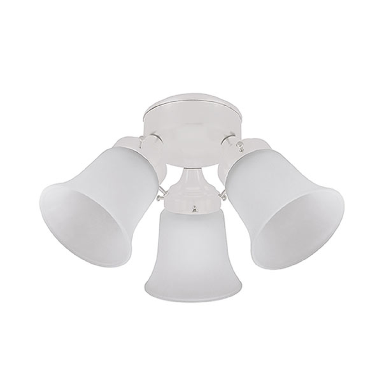 Light for Hunter ceiling fans, white