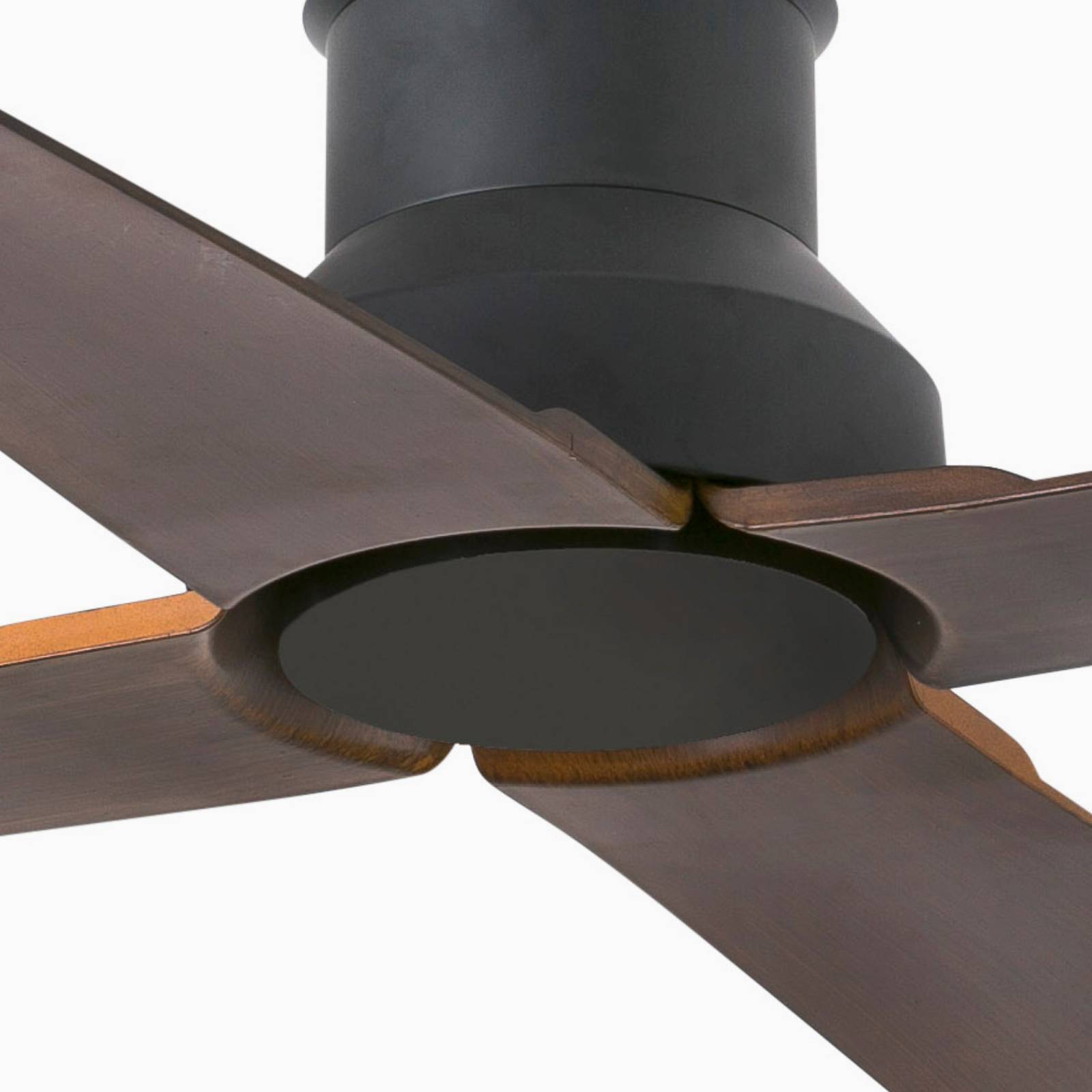 Photos - Floodlight / Street Light FARO BARCELONA Winche M ceiling fan, IP44, for outdoors, wenge 