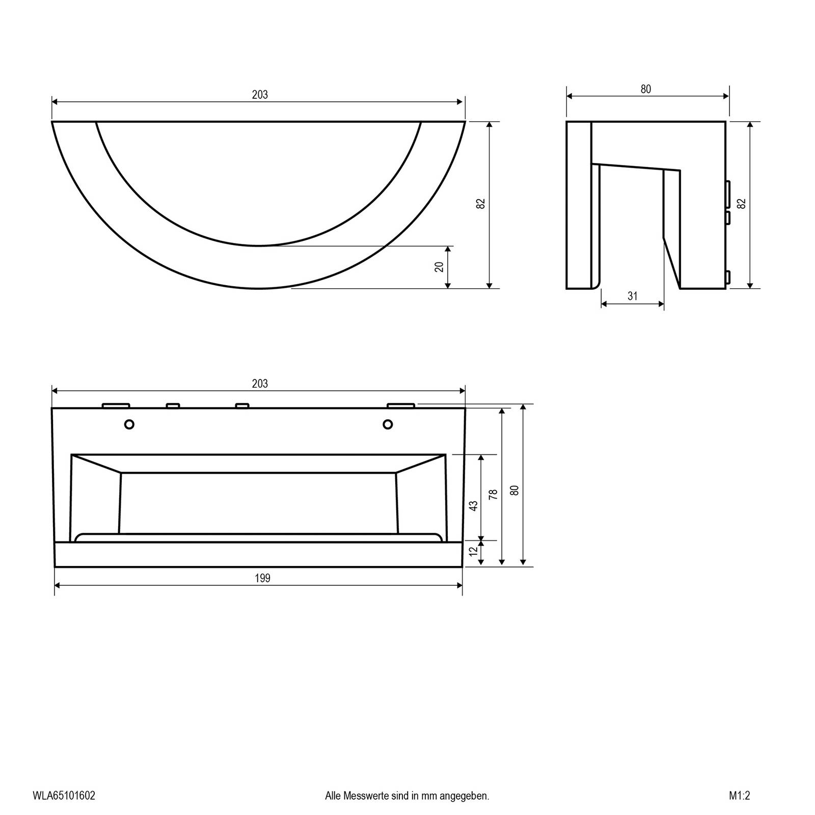 EVN Halbo kinkiet zewnętrzny LED aluminium, IP65