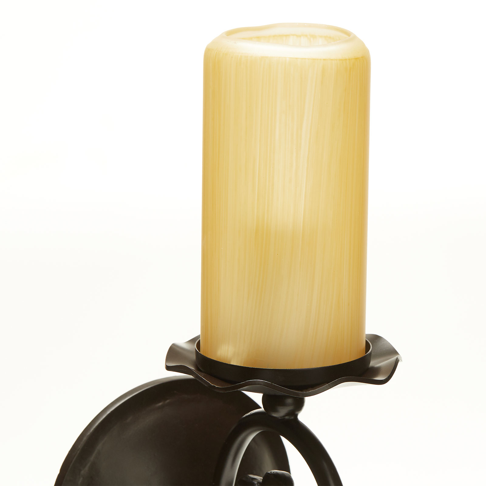 Bente wall light, lampshade with a candle look
