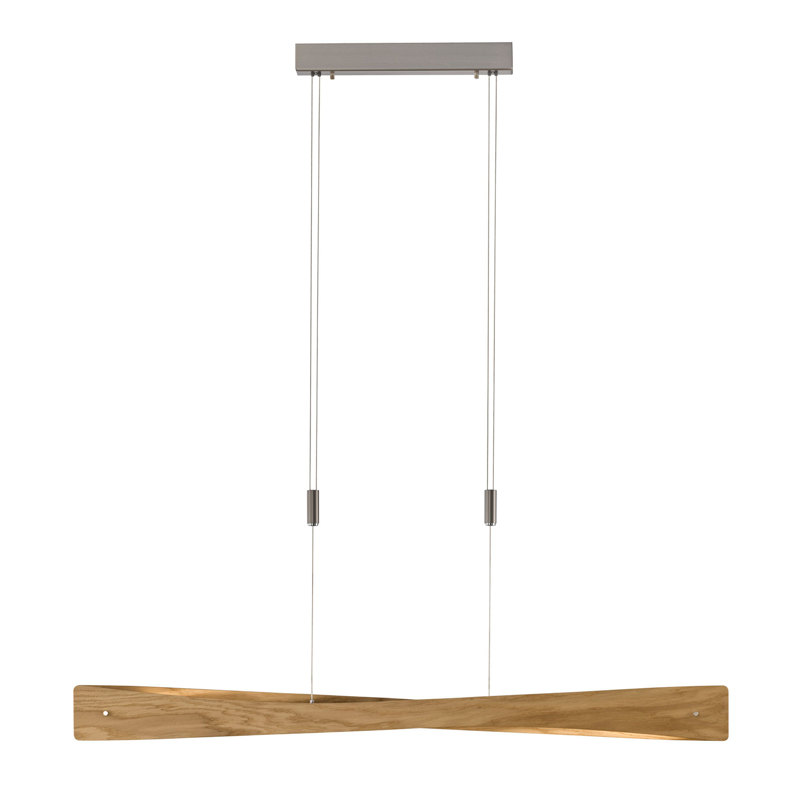 Quitani LED pendant light Lian, oak wood