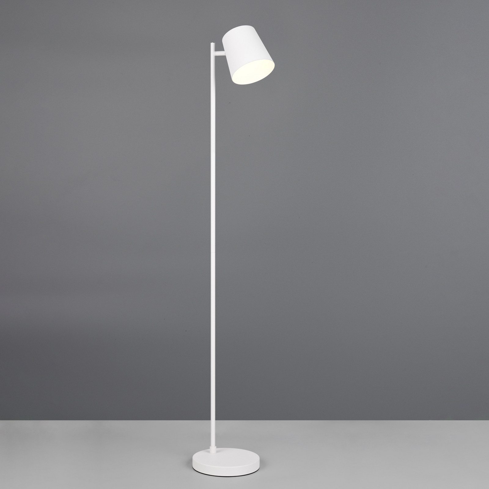 Reality Leuchten Lampadar LED cu baterie Blake alb mat metal dimabil - Camera de zi / sufragerie - alb mat metalic