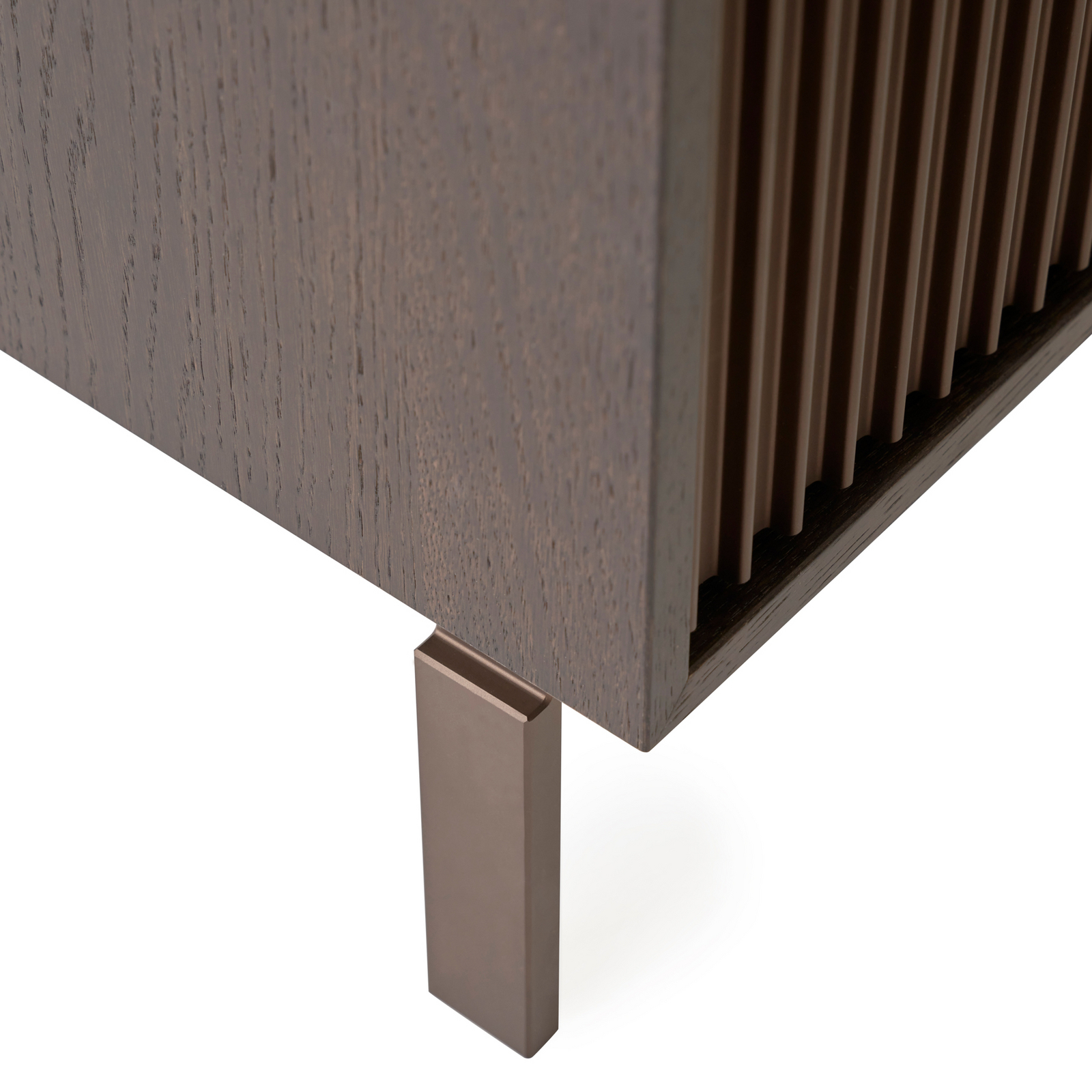 Table d'appoint Vipp672, bois foncé, hauteur 60 cm, chêne - Vipp