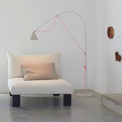 midgard AYNO L stojací lampa šedá/oranžová 3 000K