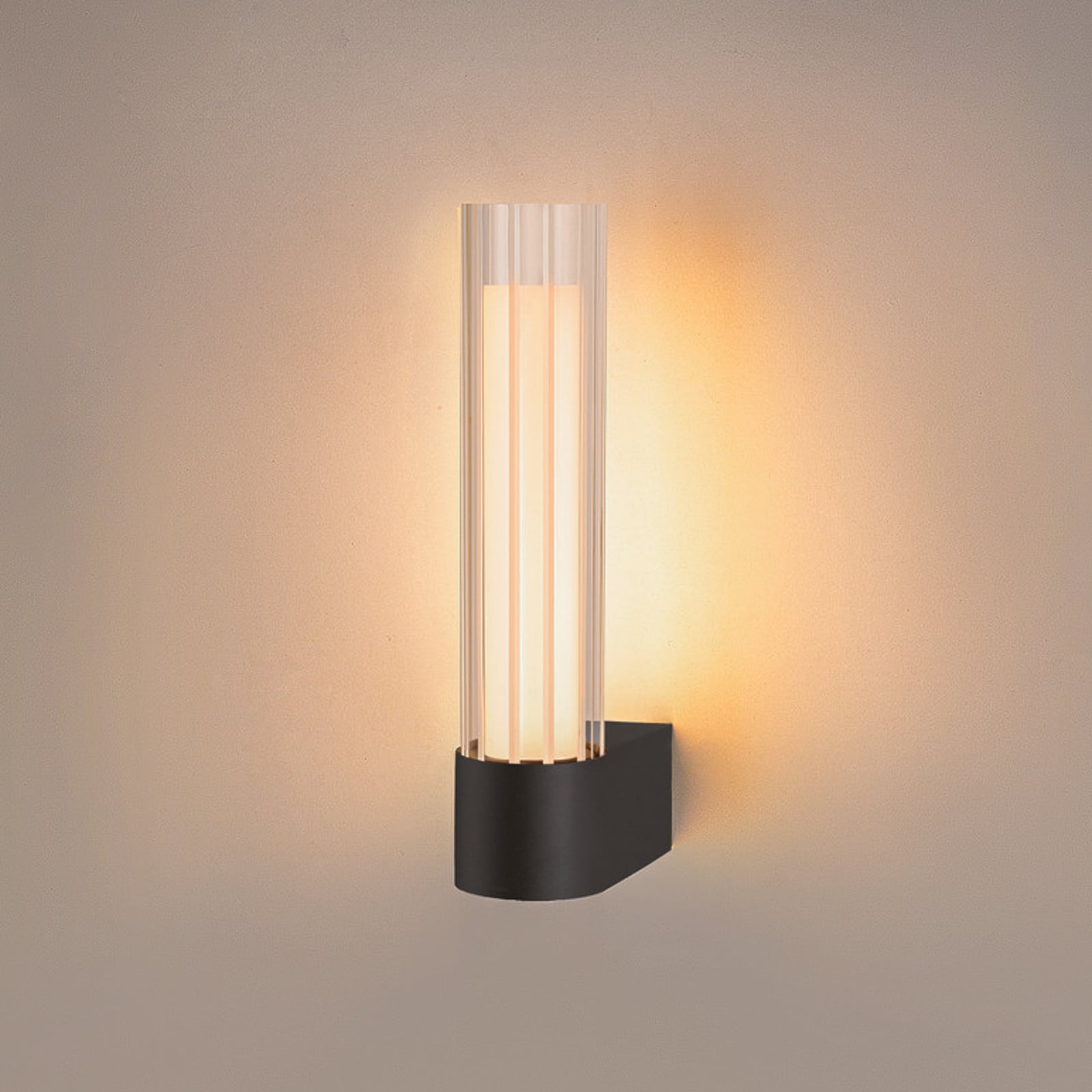 Applique murale LED Lygant, noir, IP44, aluminium - SLV