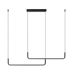 Lámpara colgante LED 22010, negro mate, 2 luces