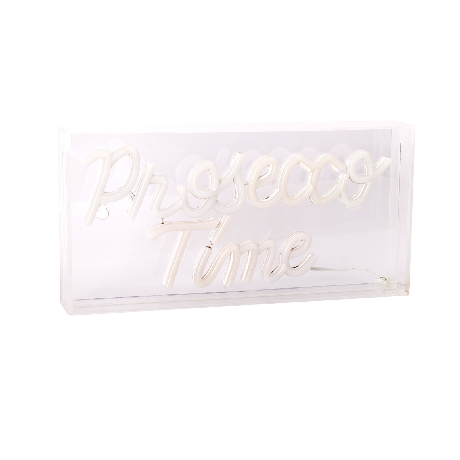 Applique murale LED Prosecco Time transparente 30x15 cm plastique USB RVB