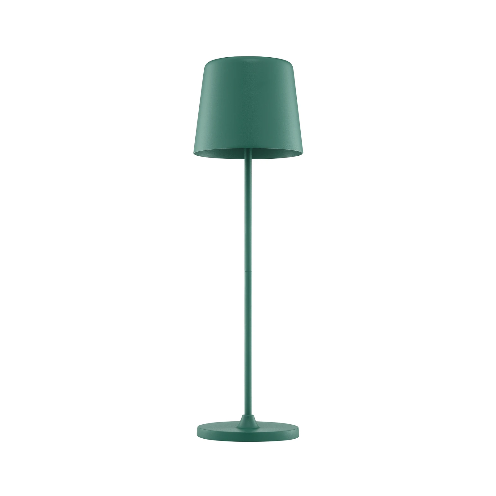 LED-Akku-Tischleuchte Kaami, grün, Höhe 37 cm, IP44, dim.