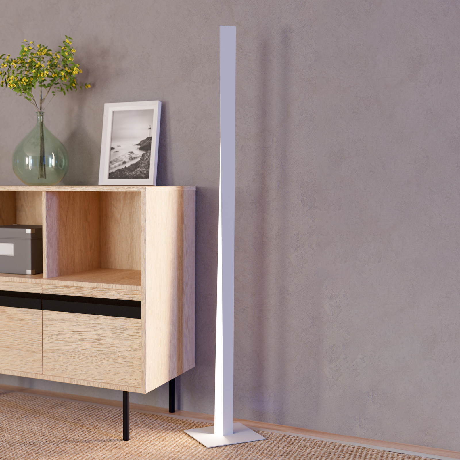 Plafonieră Sherburn, lungime 80 cm, negru/maro, 3 lumini.