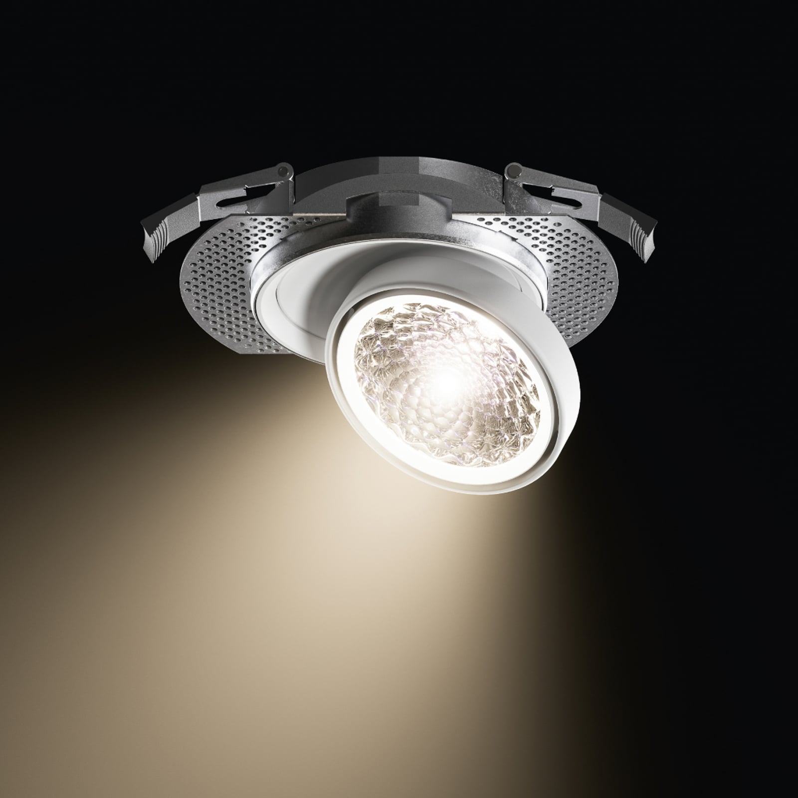 Anneau d'encastrement Nivo, pour luminaire encastrable 11 cm, métal - Sigor