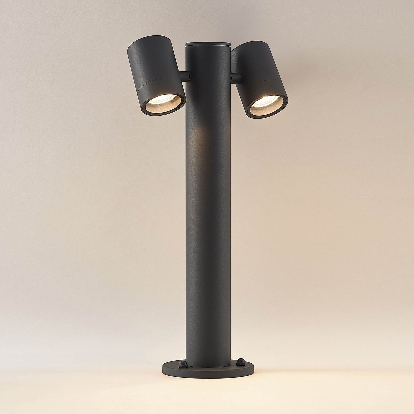 Maloney 2 Candeeiro de Jardim H50 Dark Grey - Lucande