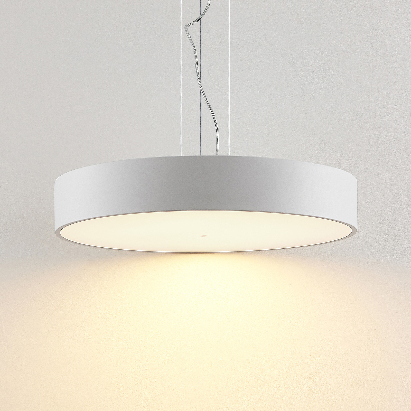 Arcchio Noabelle LED závesná lampa, biela, 60 cm