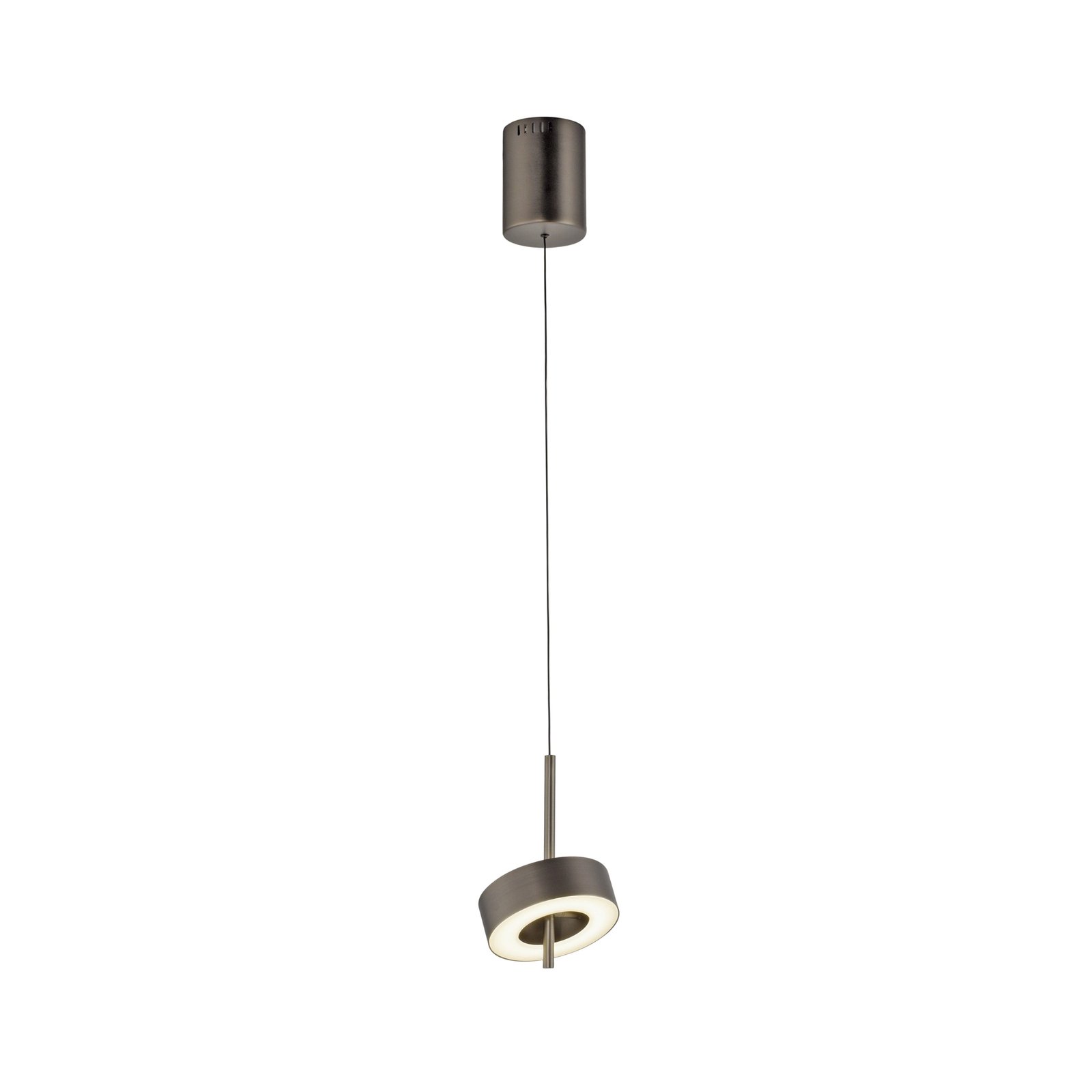 Paul Neuhaus SMART+ hanglamp Q-Rotate donkerbruin Ø14cm