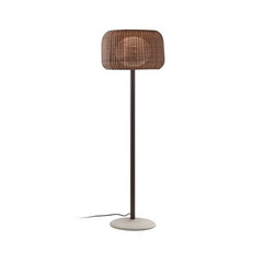 Lampada da terrazza Bover Fora P, marrone grafite/marrone, altezza 165 cm,