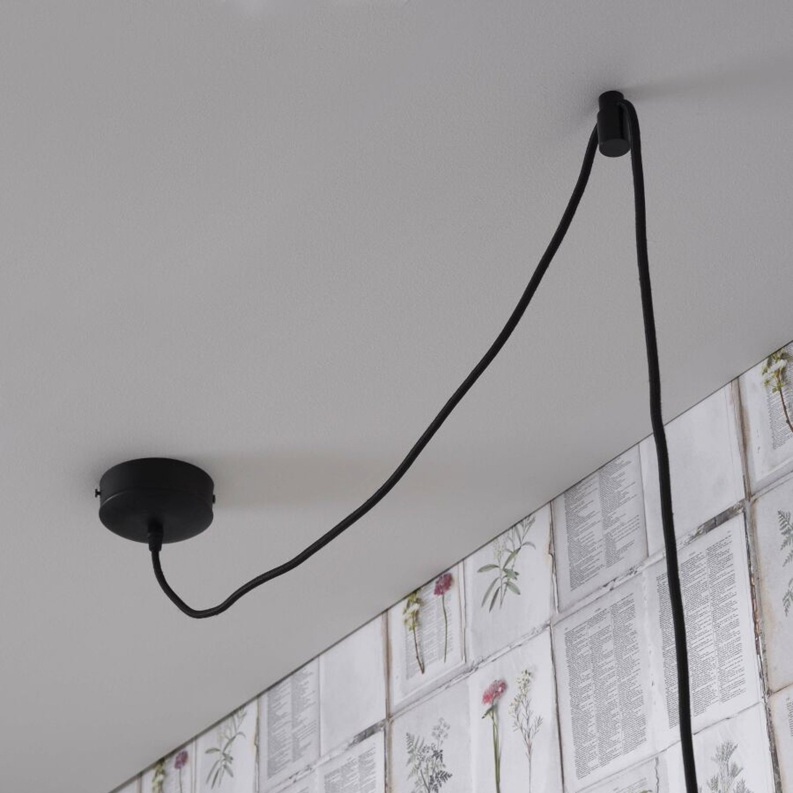 GOOD & MOJO Ubud hanglamp, 2-lamps, naturel/zwart