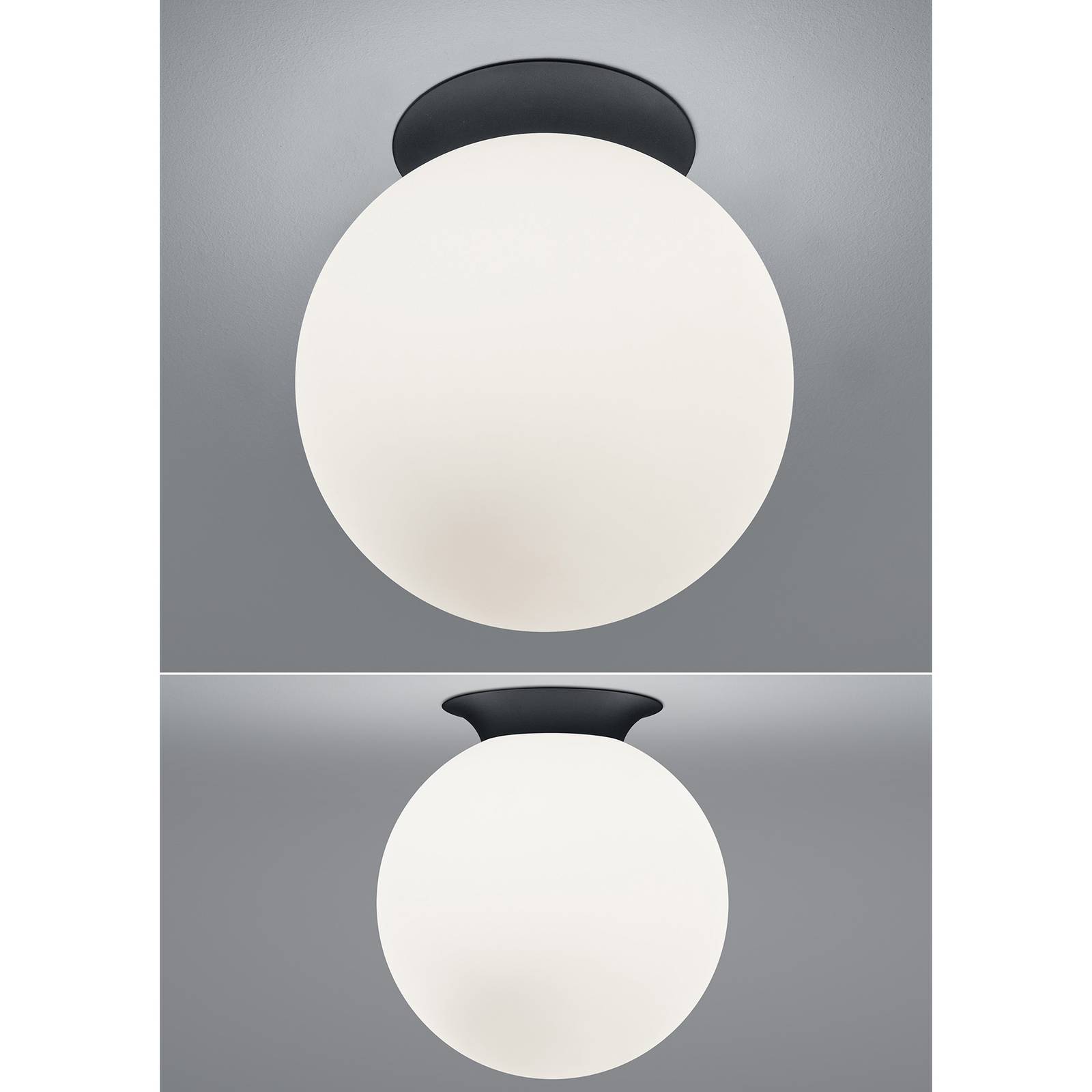 Lampa sufitowa Blob, klosz z opalowego szkła, Ø 30 cm