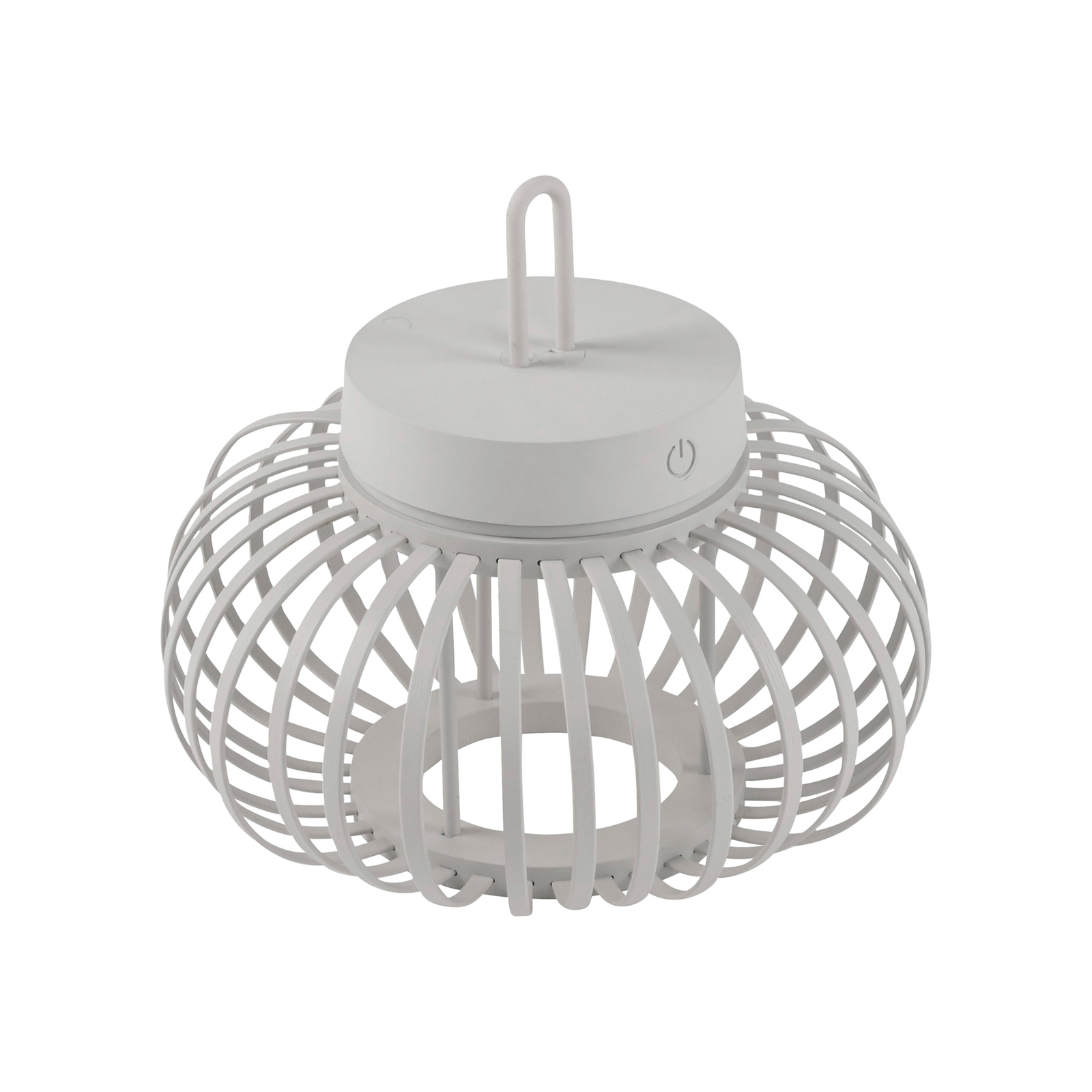JUST LIGHT. Akuba lámpara de mesa LED recargable, blanco, 22 cm, bambú