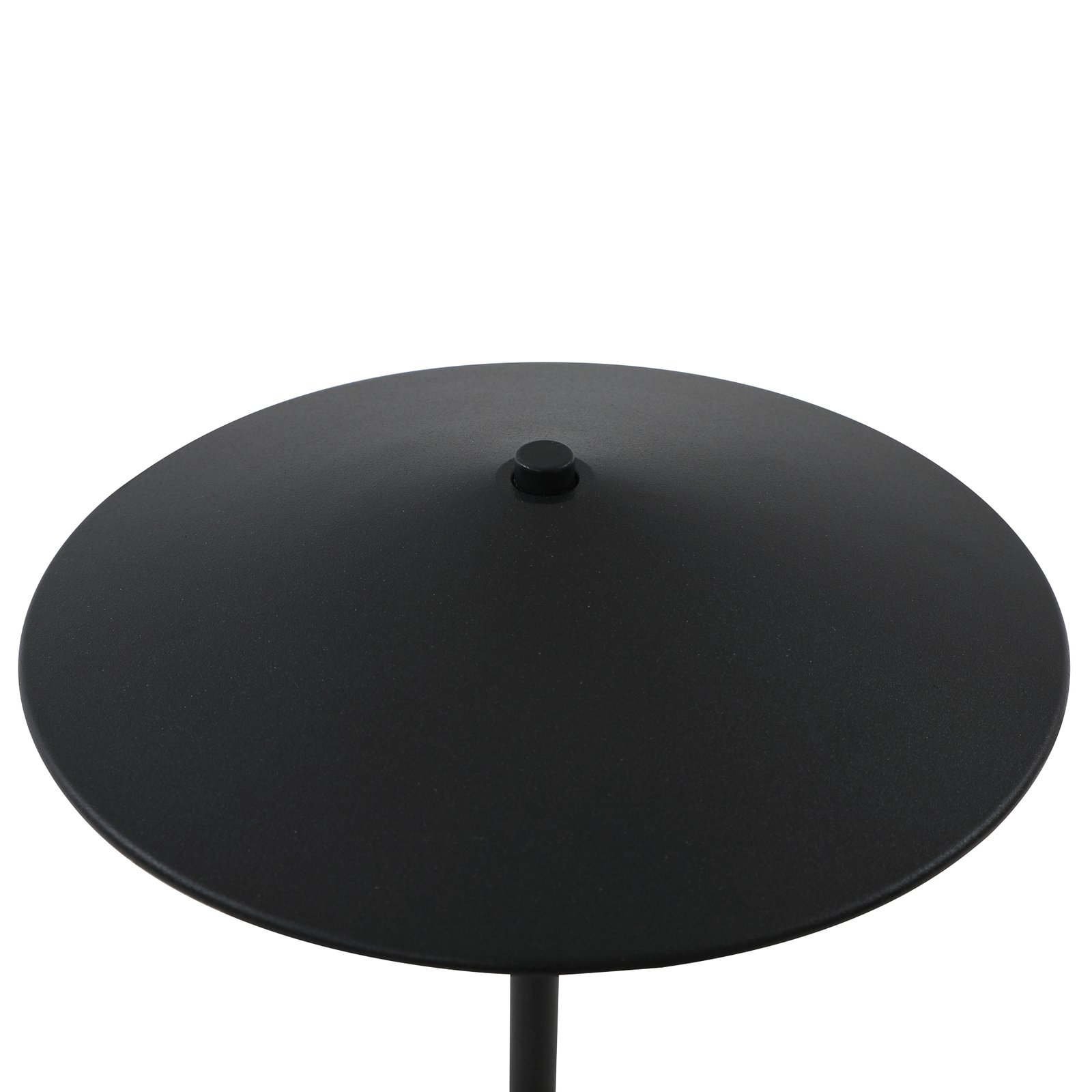 Lindby LED nabíjateľná stolová lampa Ayva, čierna, hliník, IP44