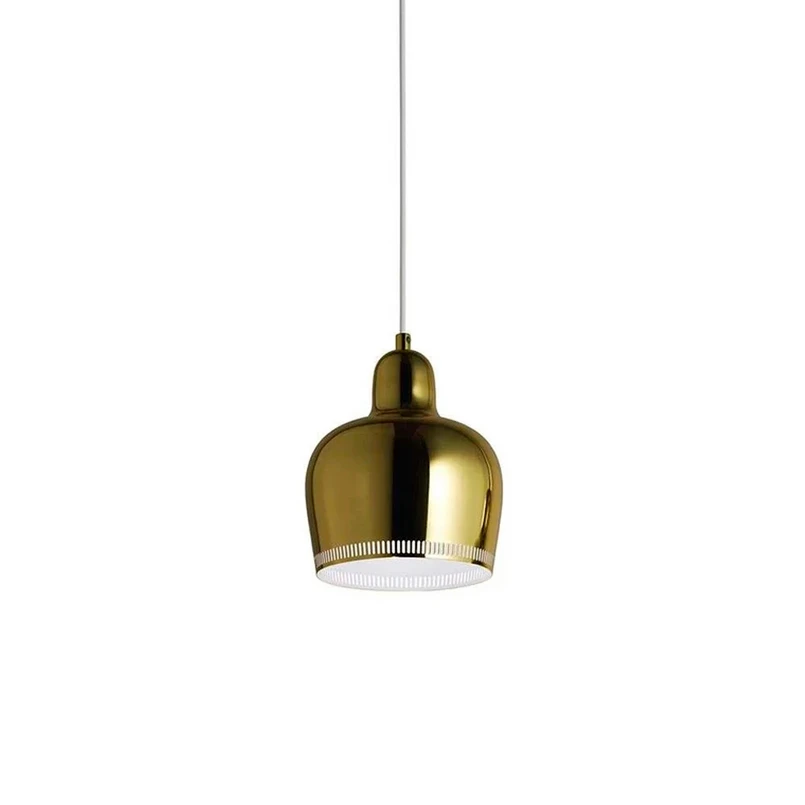 Artek - A330S Golden Bell Pendel Brass/White