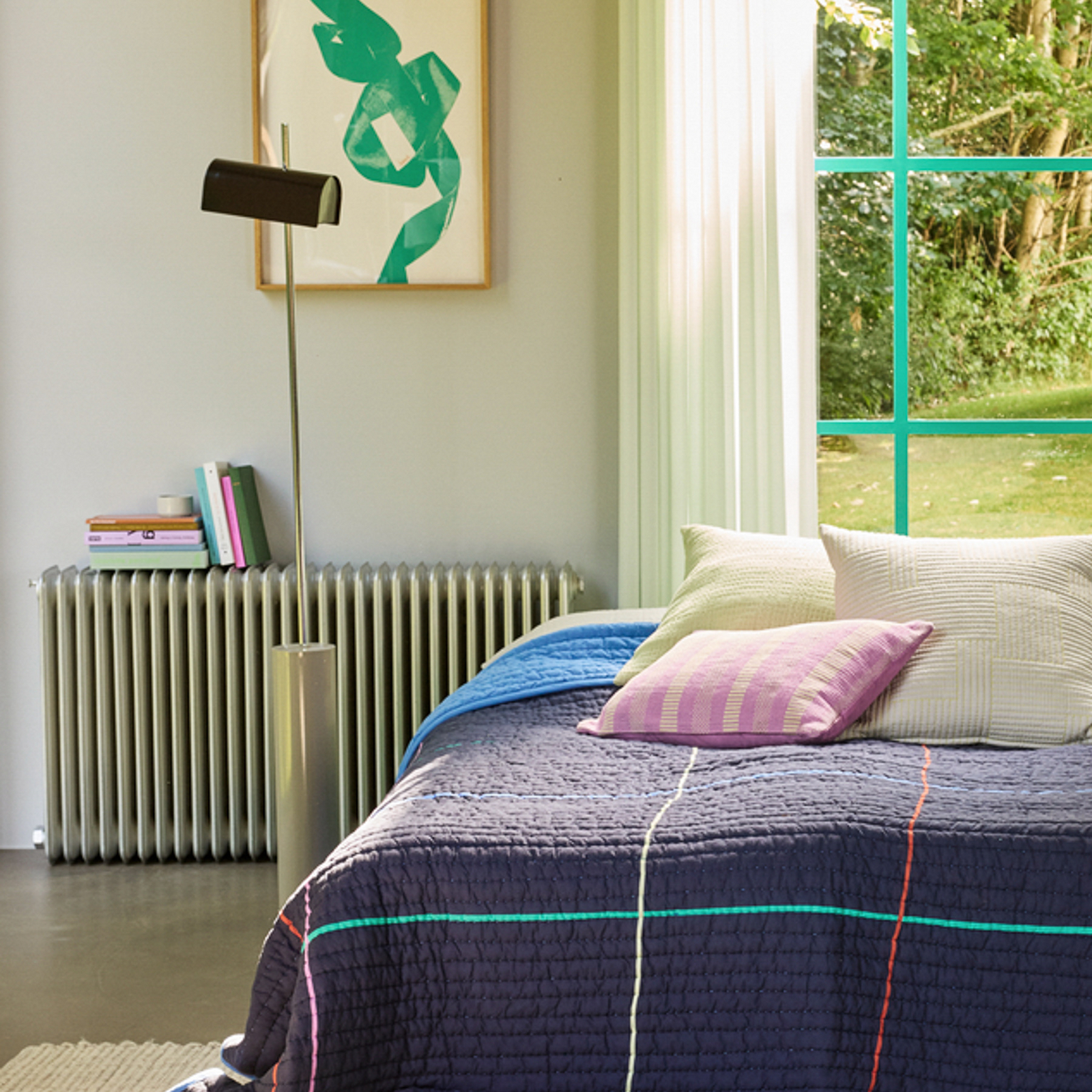 Reflector LED-golvlampa, orange, höjd 160 cm – Hübsch