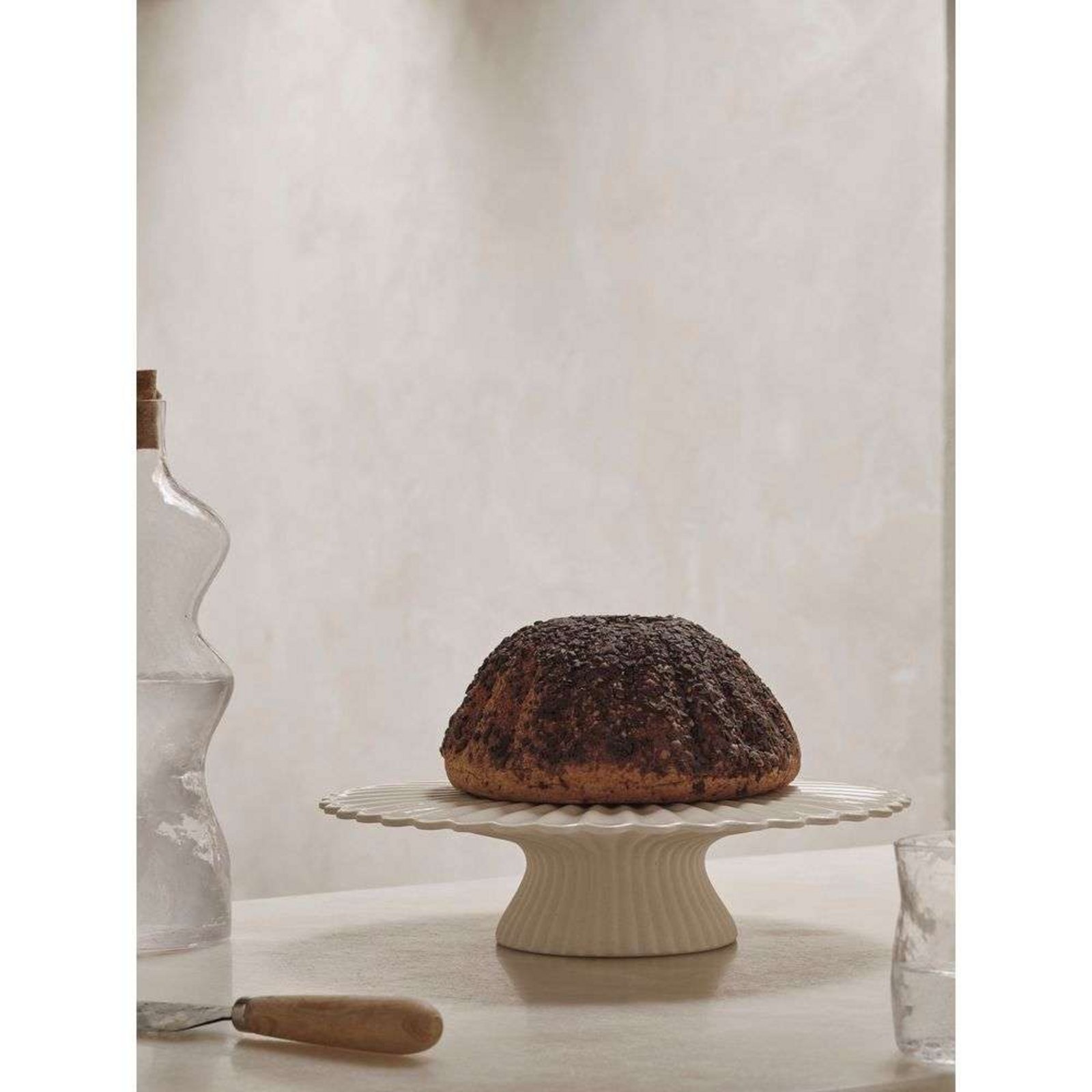 Fountain Cake Stand Off-White - ferm LIVING