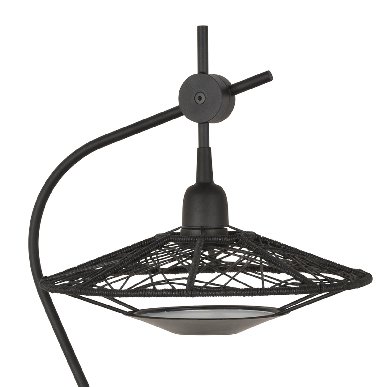 Lámpara de mesa Forestier Carpa, negra