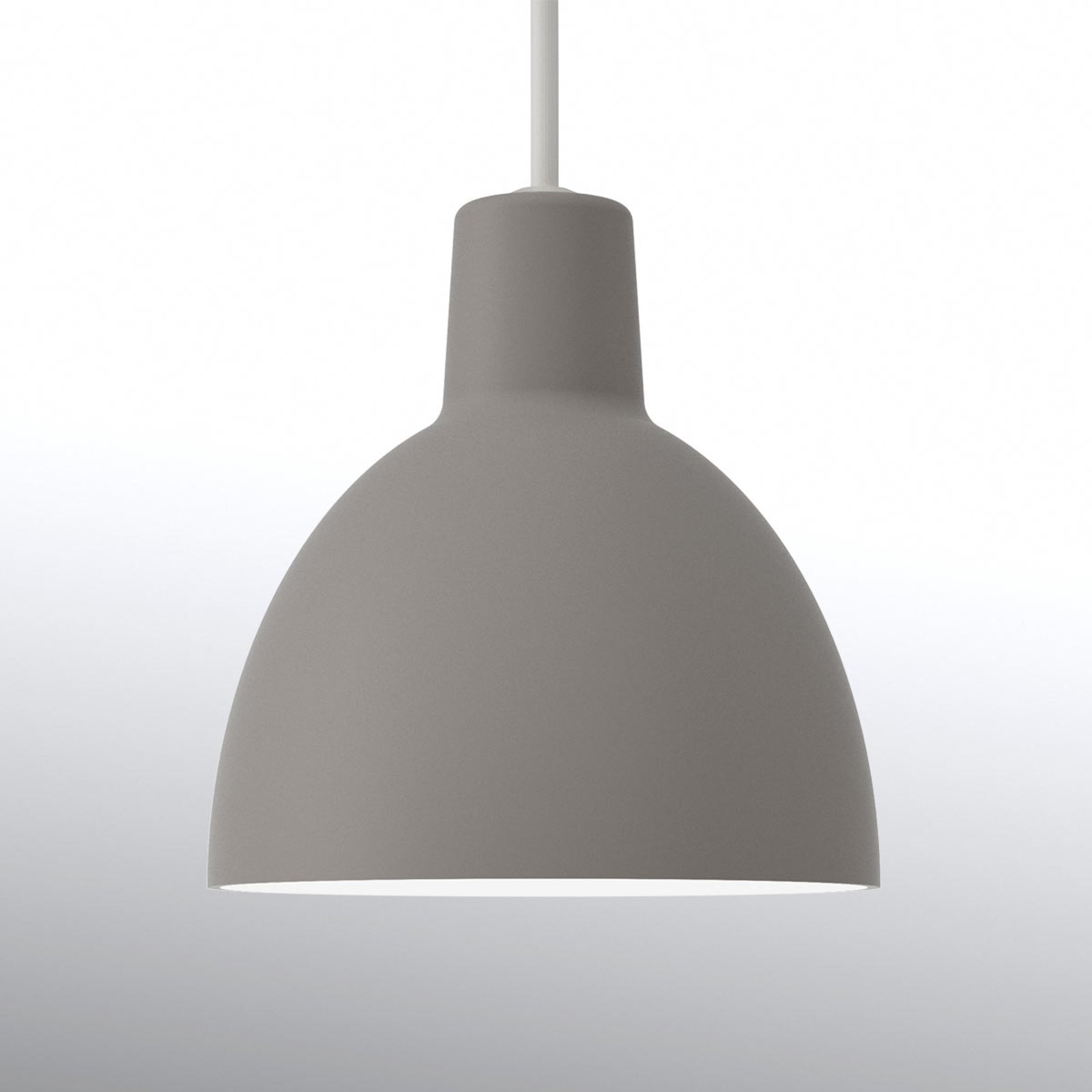 Minimalistische hanglamp Toldbod 120, lichtgrijs