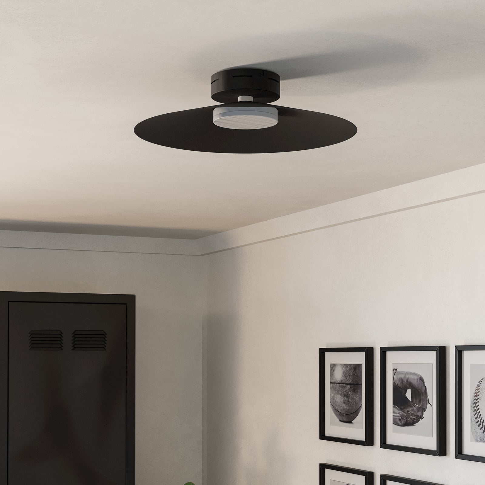 Stropné LED svetlo Conomavilla-Z, čierna Ø 45 cm CCT RGB Stropné LED svetlo Conomavilla-Z, čierna Ø 45 cm CCT RGB