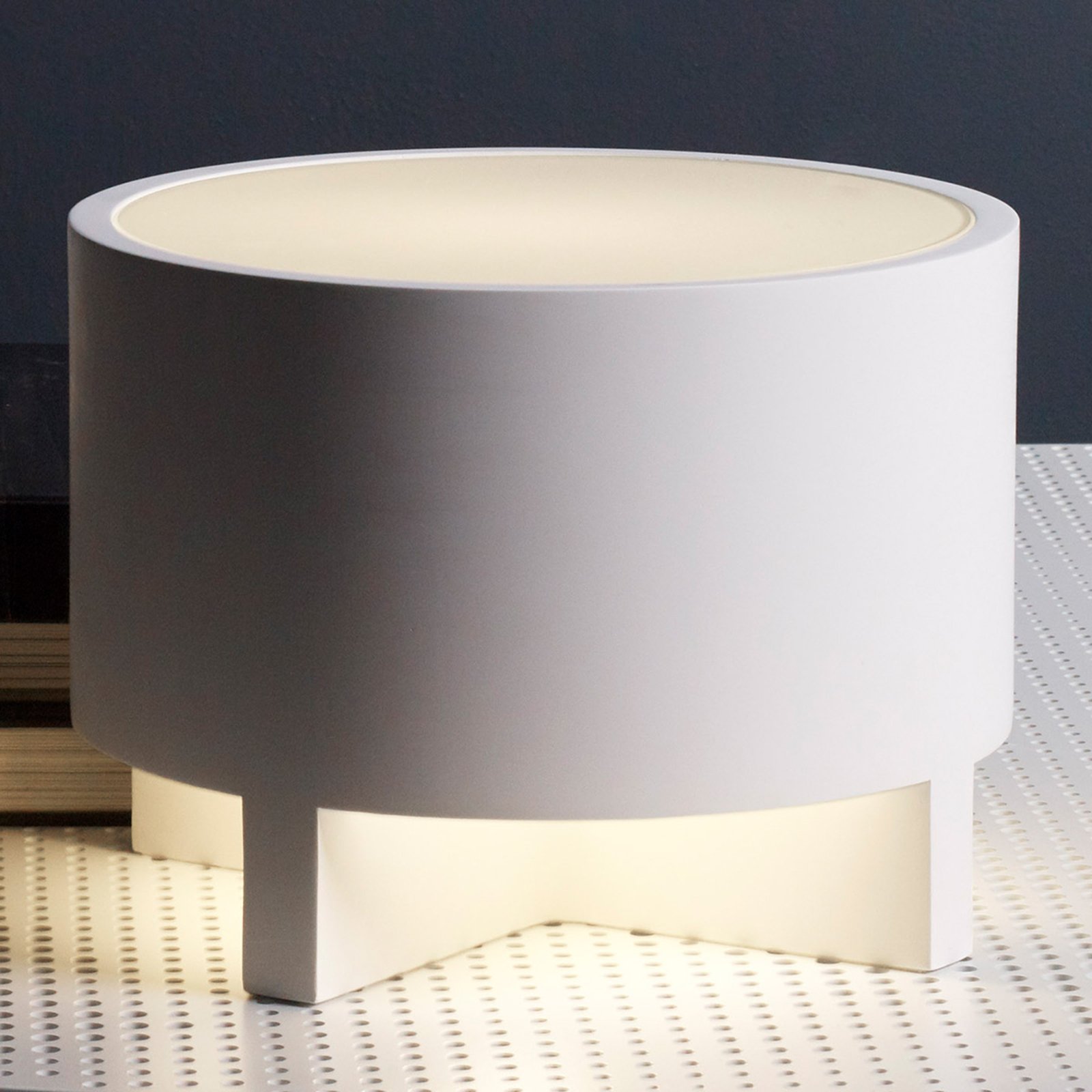 Astro Martello table lamp Ø 24 cm, for Living / Dining Room, plaster, E14, 5 W, energy efficiency: A++, H: 18 cm