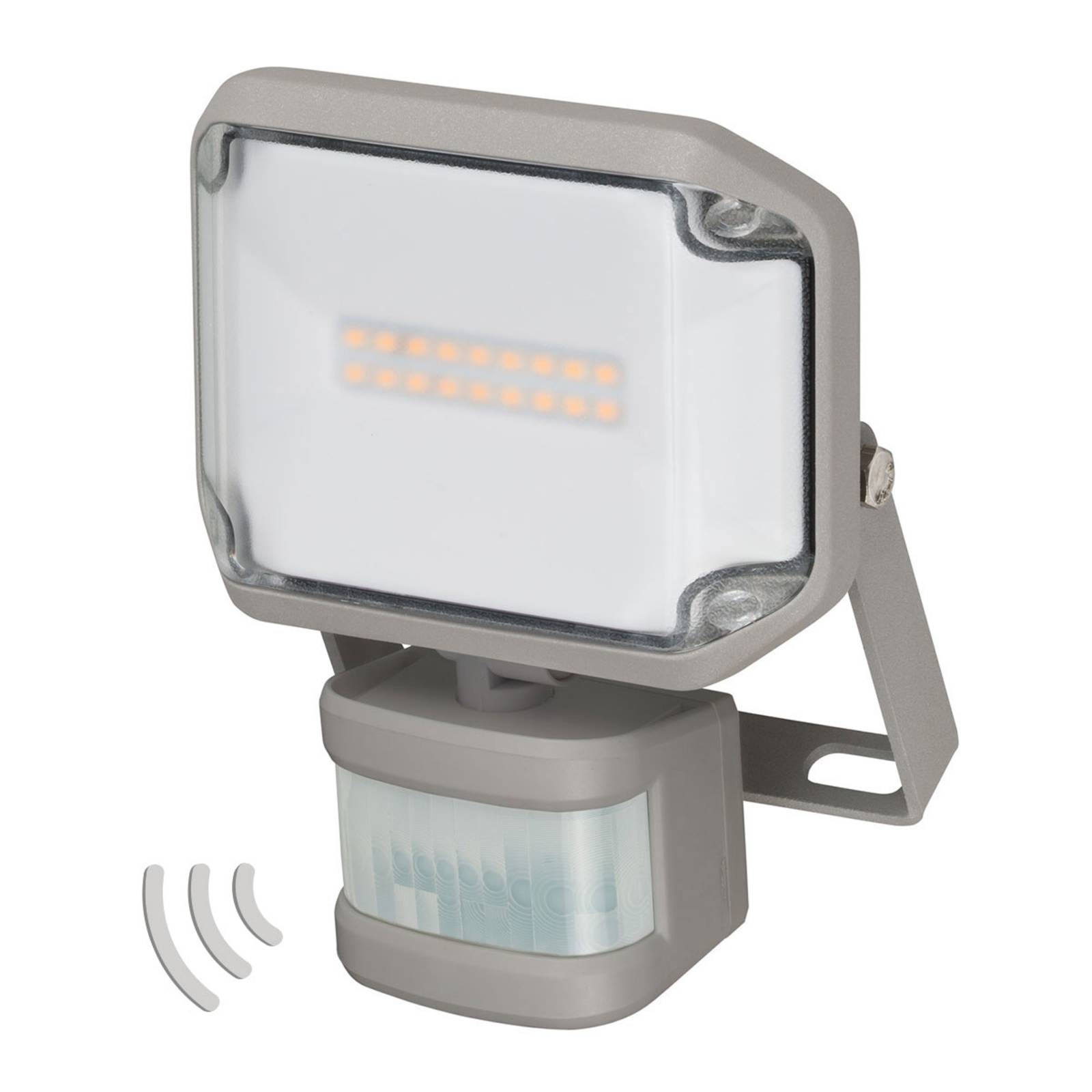 AL LED outdoor spotlight with IR sensor IP44 10 W