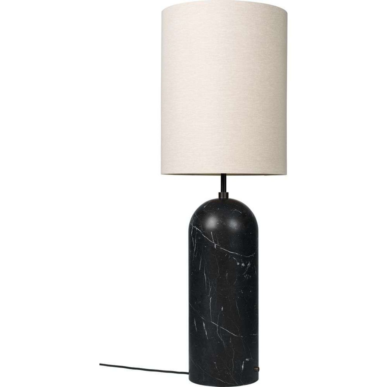 Gravity XL High Golvlampa Black Marble/Canvas - GUBI