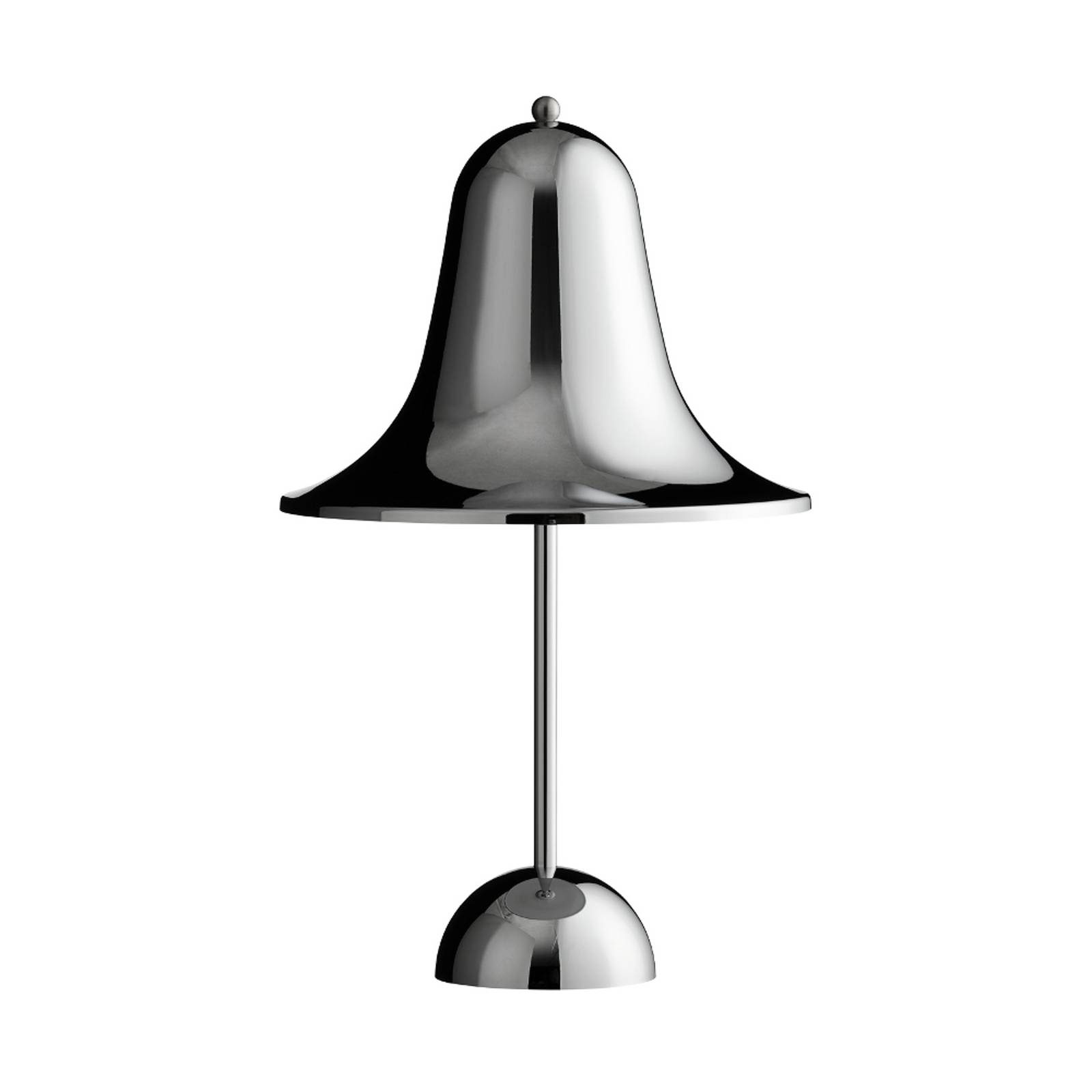 E-shop Prenosná stolová LED lampa VERPAN Pantop, chrómová farba