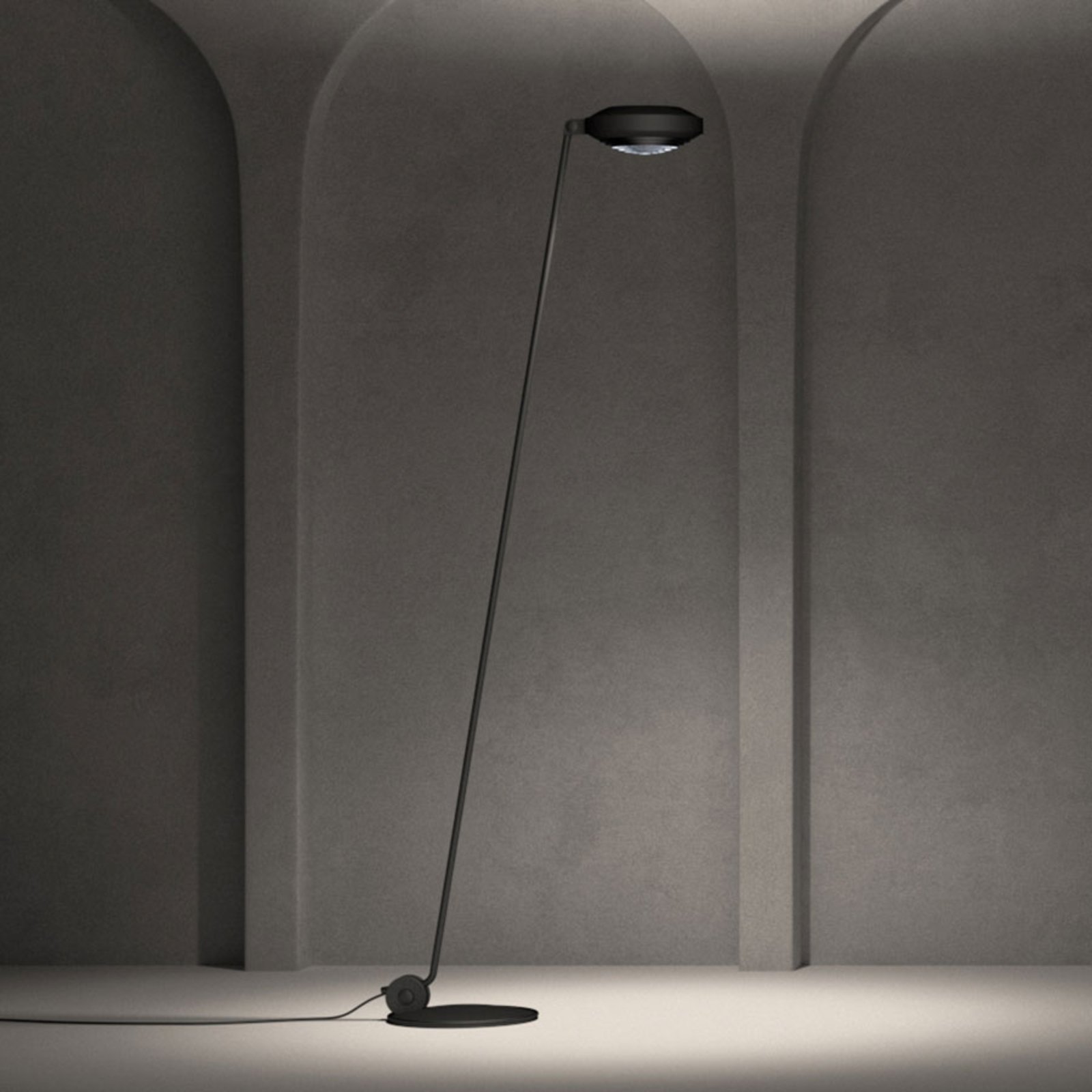 Lumina Elle 1 LED stojacia lampa H 180cm 3000K čierna