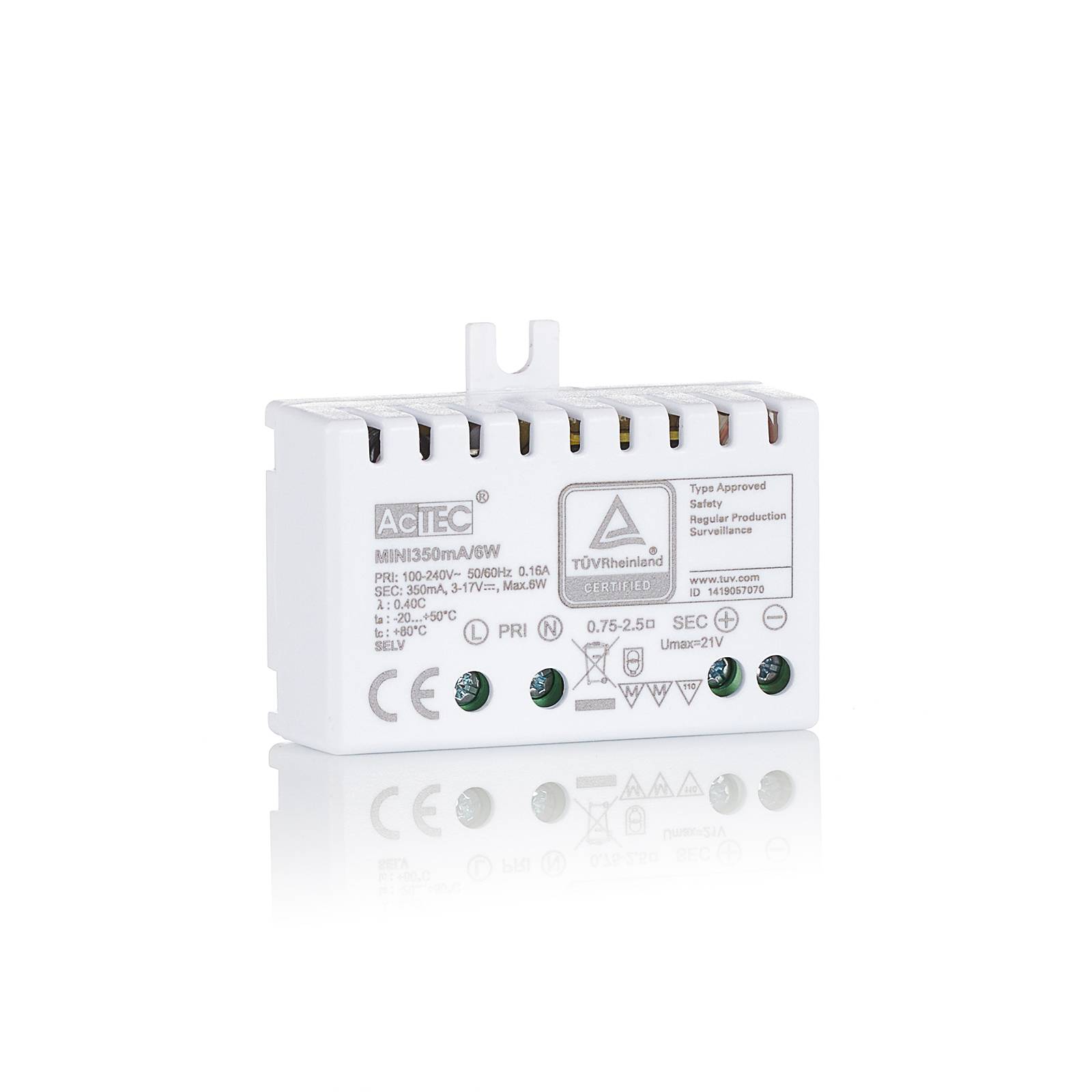 AcTEC Mini sterownik LED CC 350mA 6W IP20