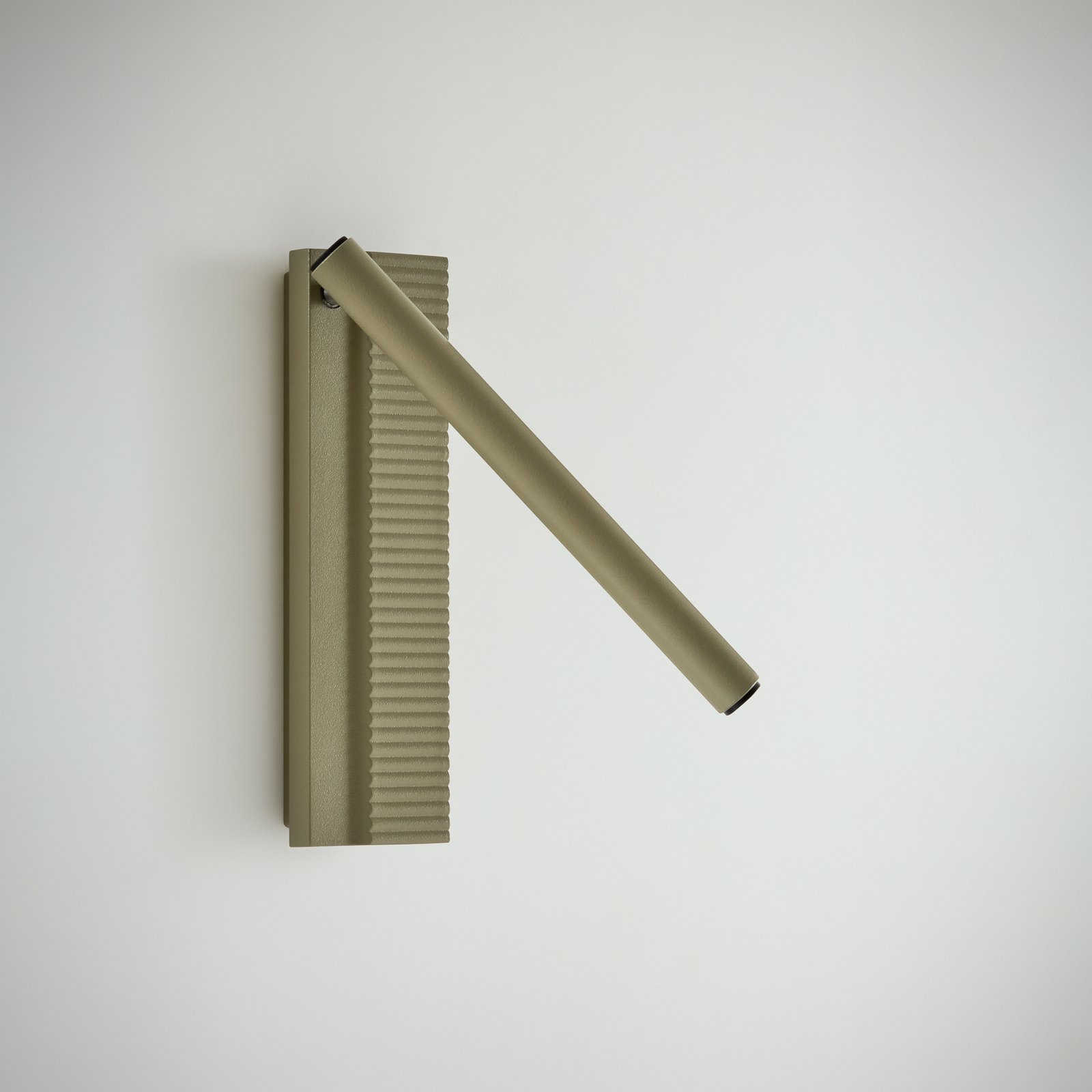 Bover LED-vägglampa Arid A/02 olivgrön, aluminium, 2 700 K