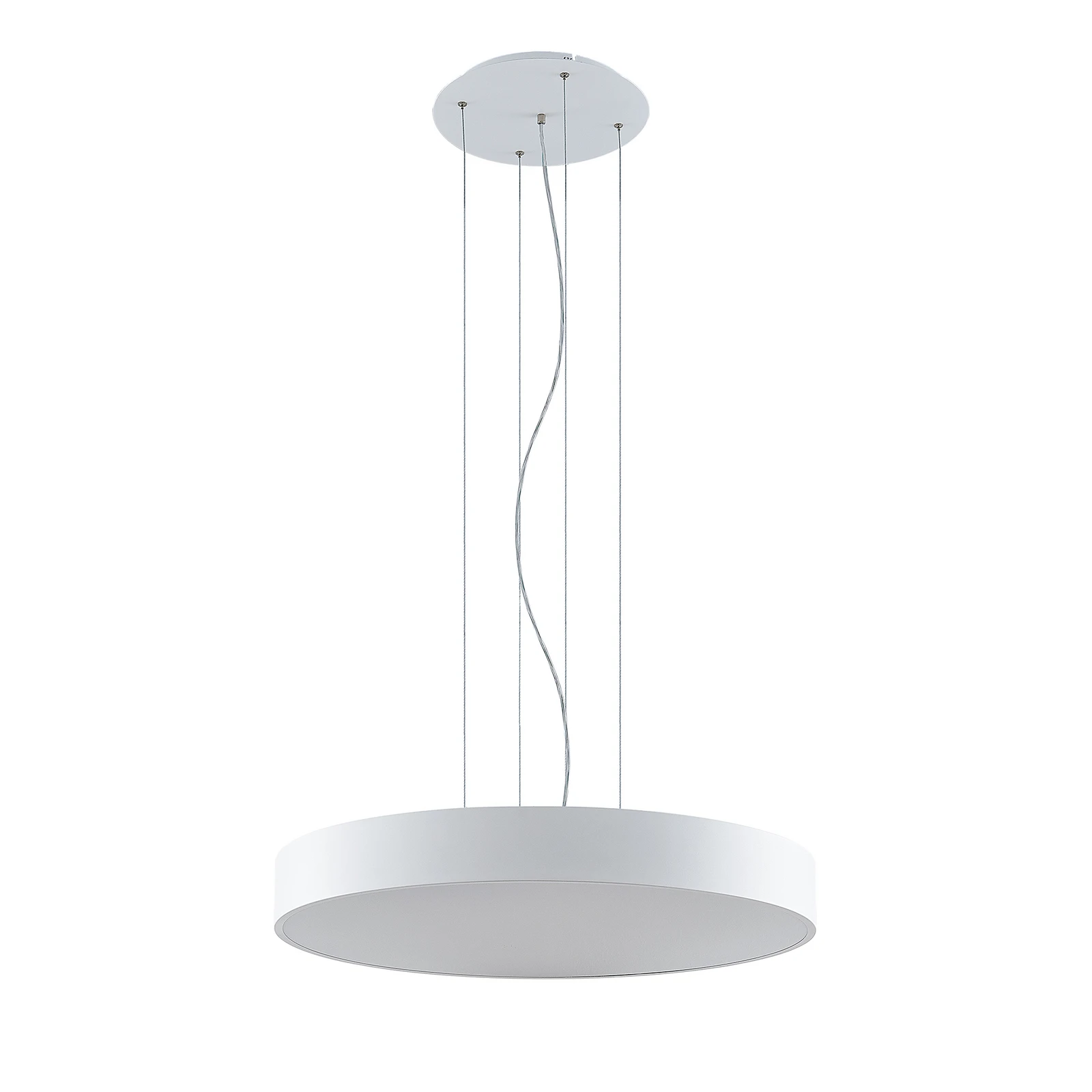 Arcchio LED viseča svetilka Noabelle, Ø 80 cm, bela, kovina