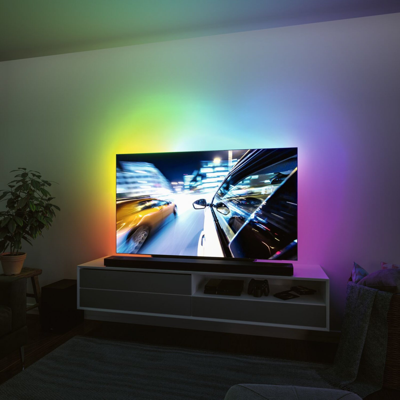 Paulmann EntertainLED LED-Strip RGB Set de TV de 65 pulgadas