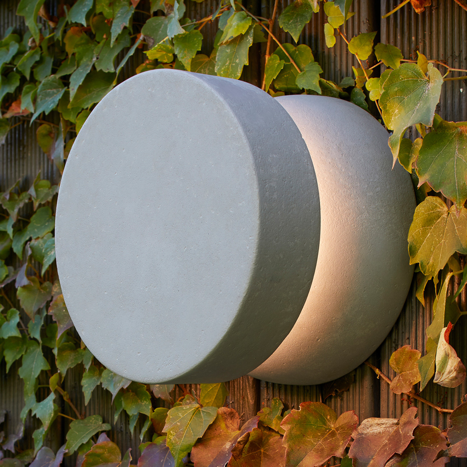Luceplan Nui D LED buitenwandlamp van beton Dali