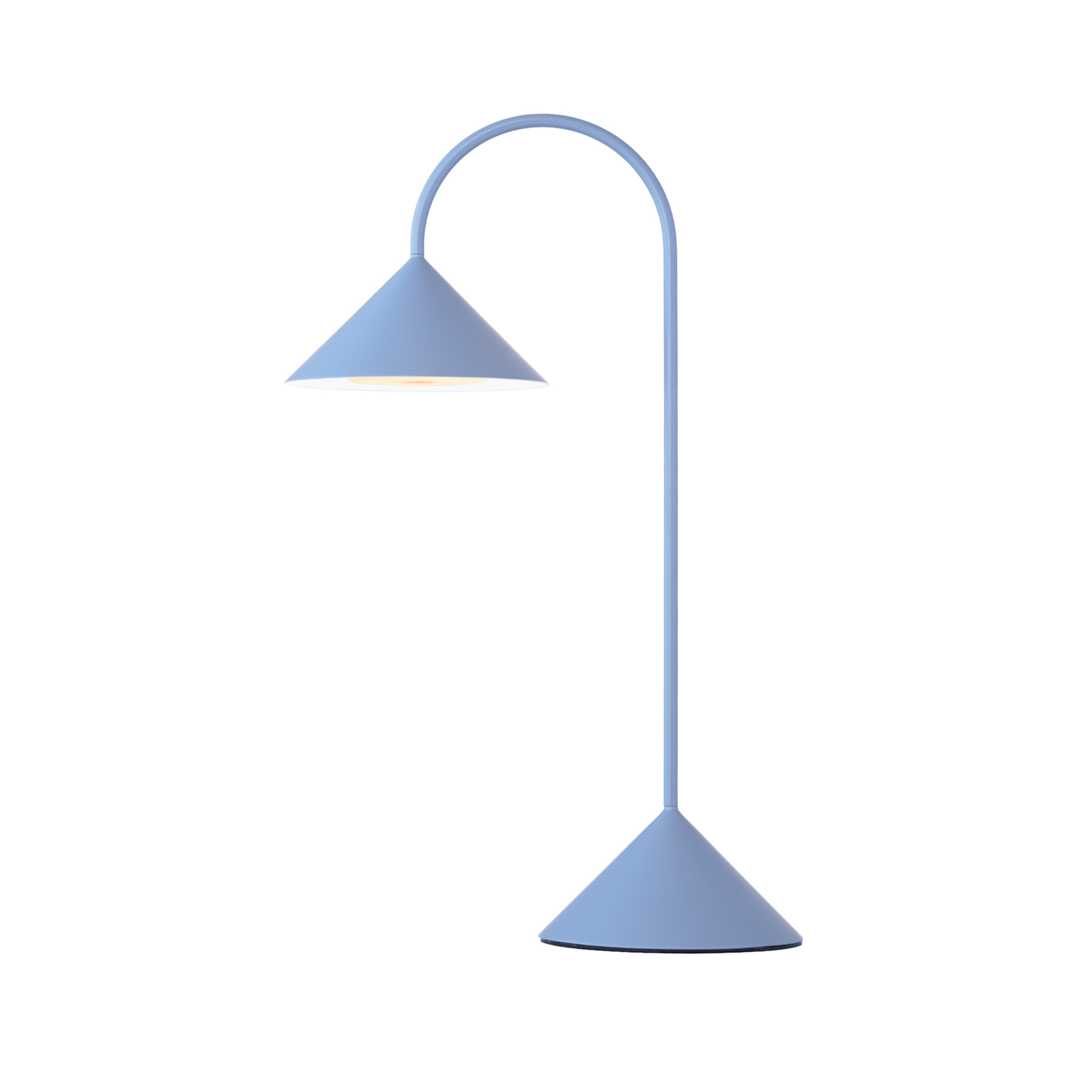 Grasp LED-Akku-Tischlampe, hellblau, Höhe 47 cm, Metall - FRANDSEN