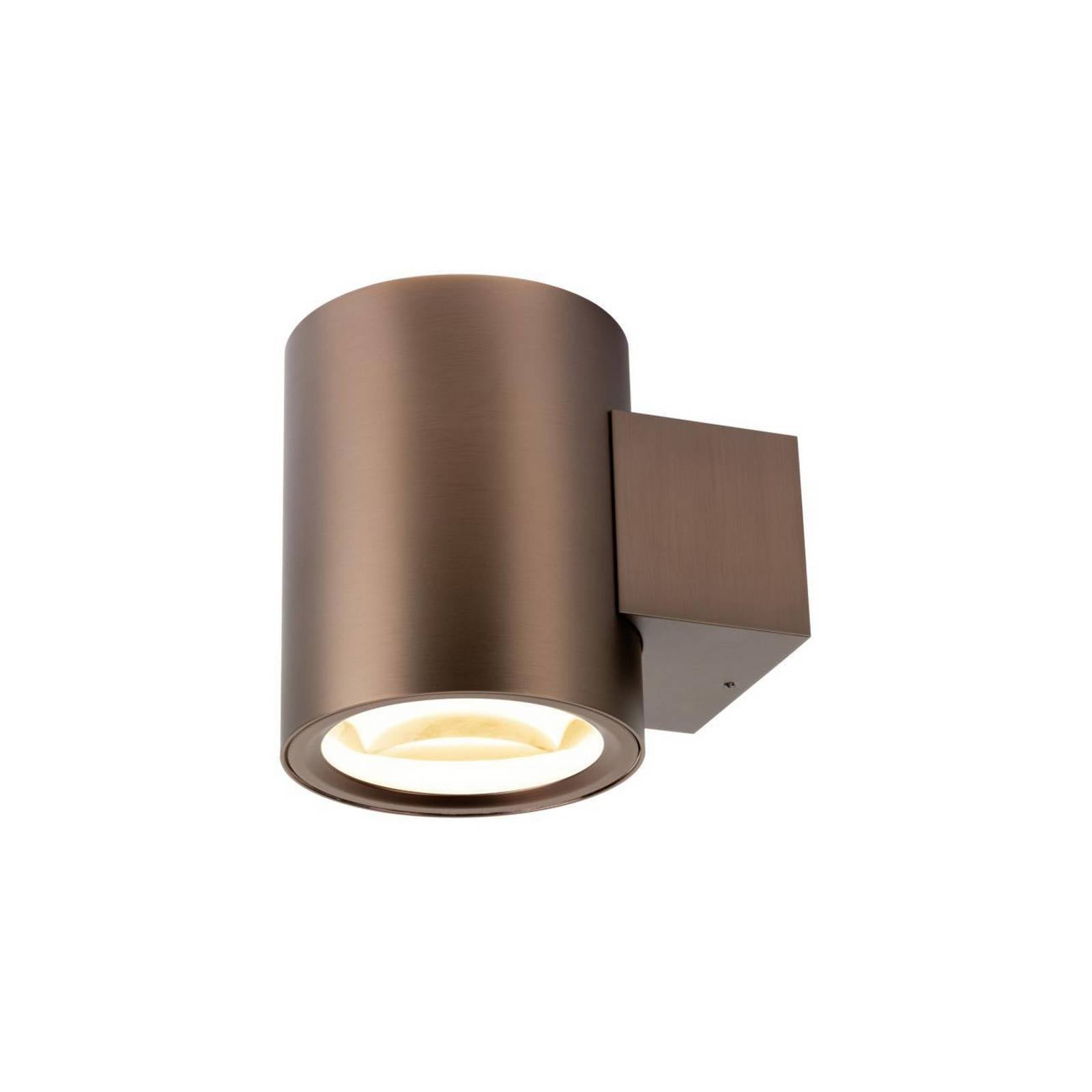 SLV LED-Wandleuchte Oculus, Ø 9 cm, dim to warm, Metall