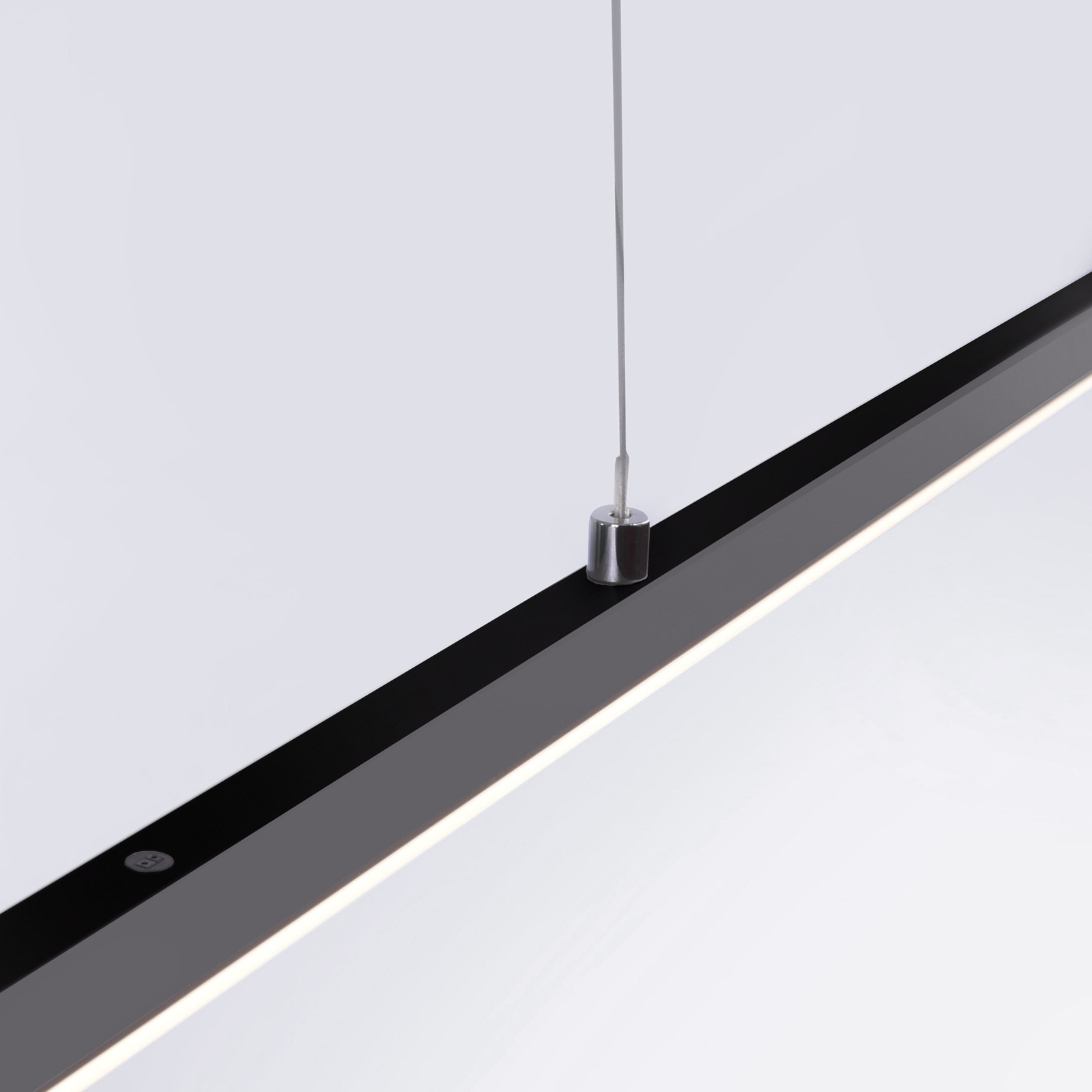 PURE LED závěsné světlo Lite, antracit, 100 cm, CCT, stmívatelné