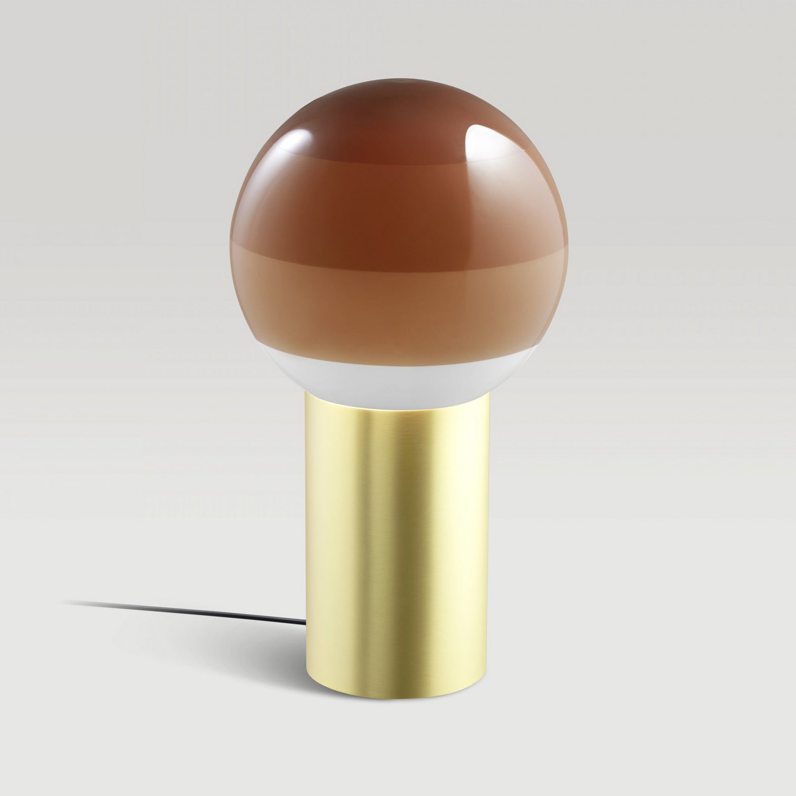 MARSET tafellamp Dipping Light, hoogte 22 cm, crème/messing