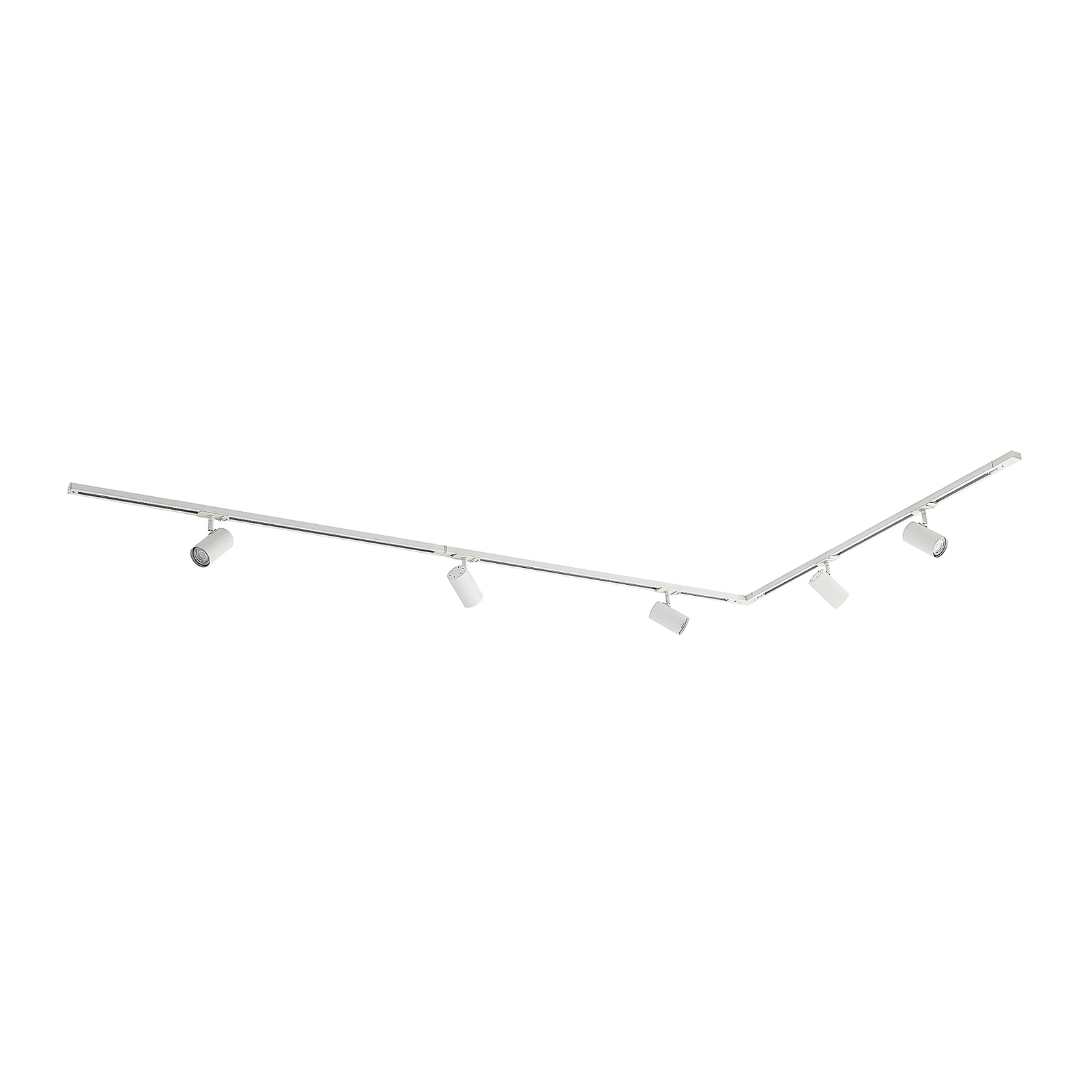 Lindby Système complet de rails Linaro, à 5 lampes, blanc