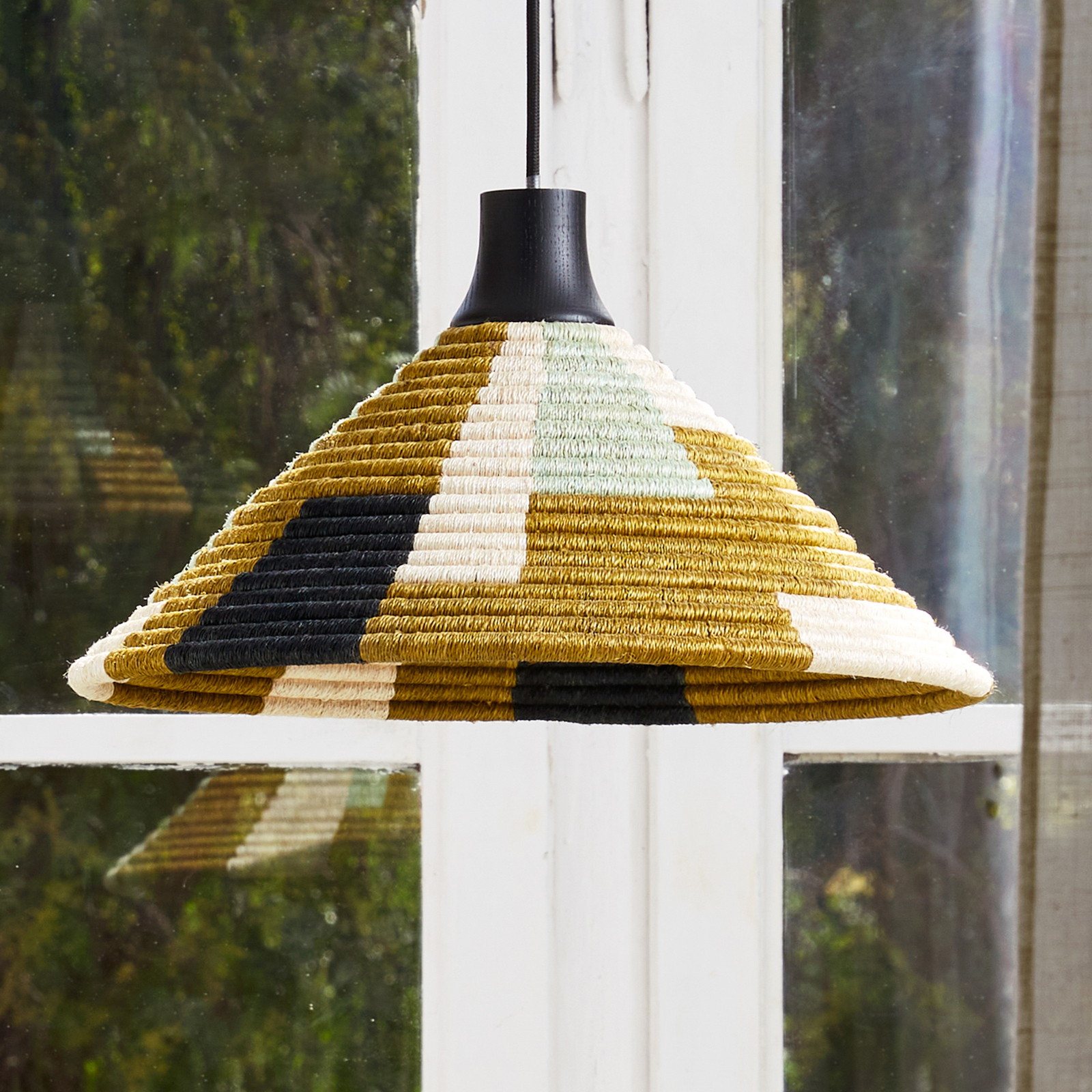 Forestier Parrot Hängeleuchte XS, Rattan und Abacá
