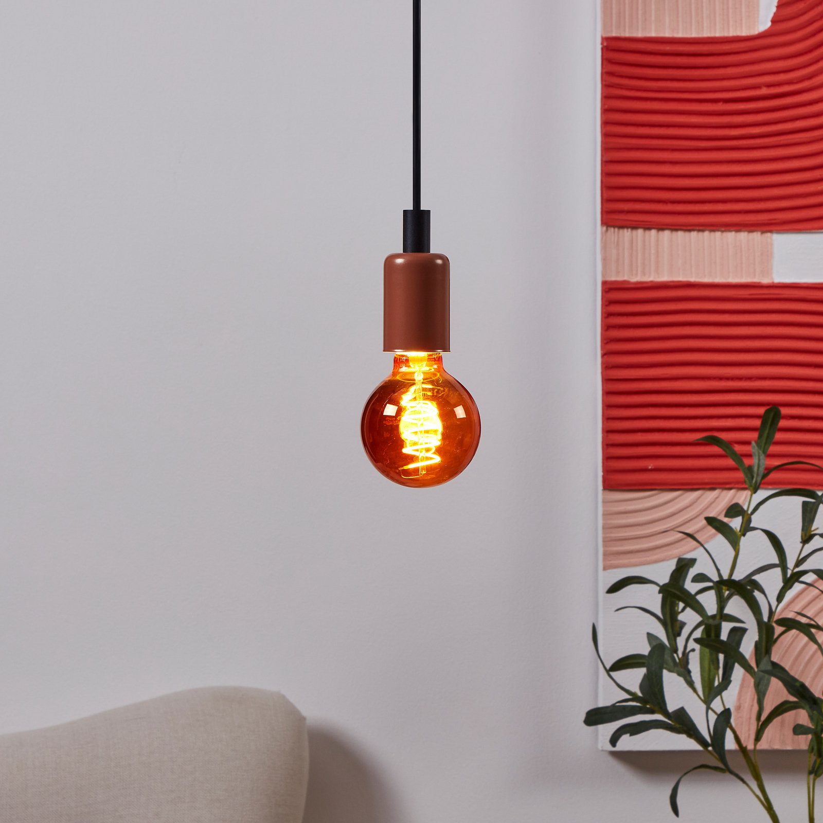 Globe LED E27 G80 4 W filament 2 000 K cuivré