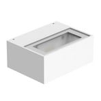 LED-utomhusvägglampa Orion H M down vit 840