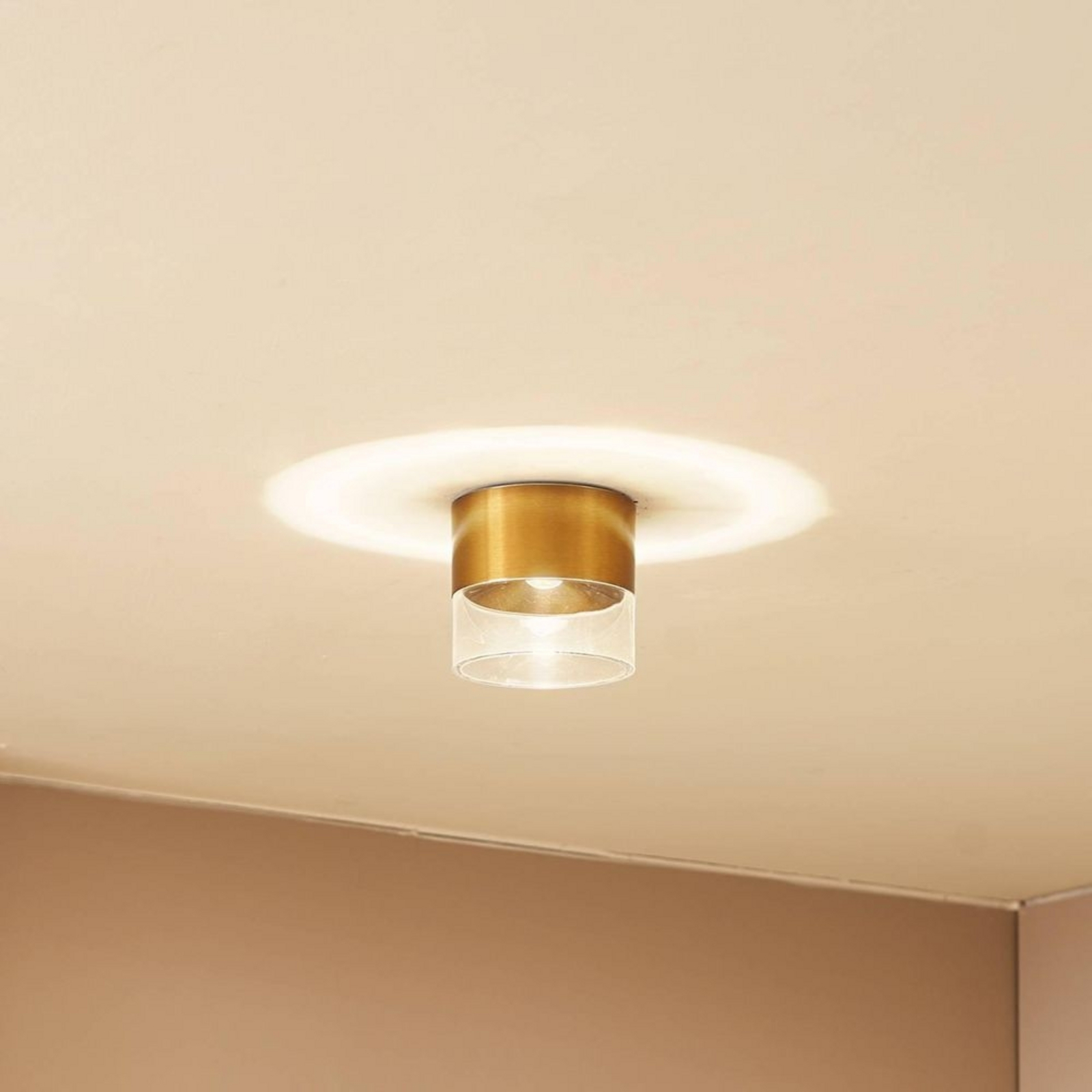 Dalila LED Candeeiro de Teto Ø10 Dourado - Lindby